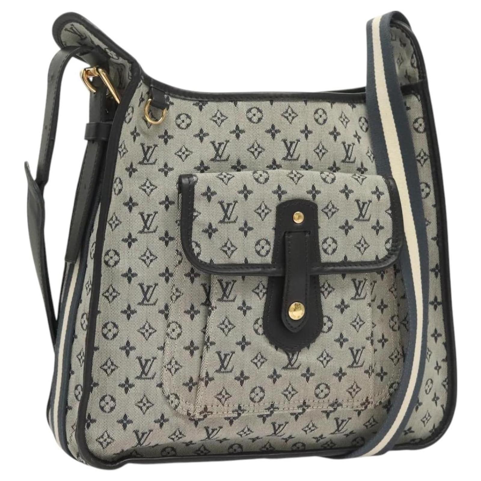 LOUIS VUITTON Monogram mini Bussus Marie Kate Bag Blue M92320 LV Auth 129186  ref.2325469