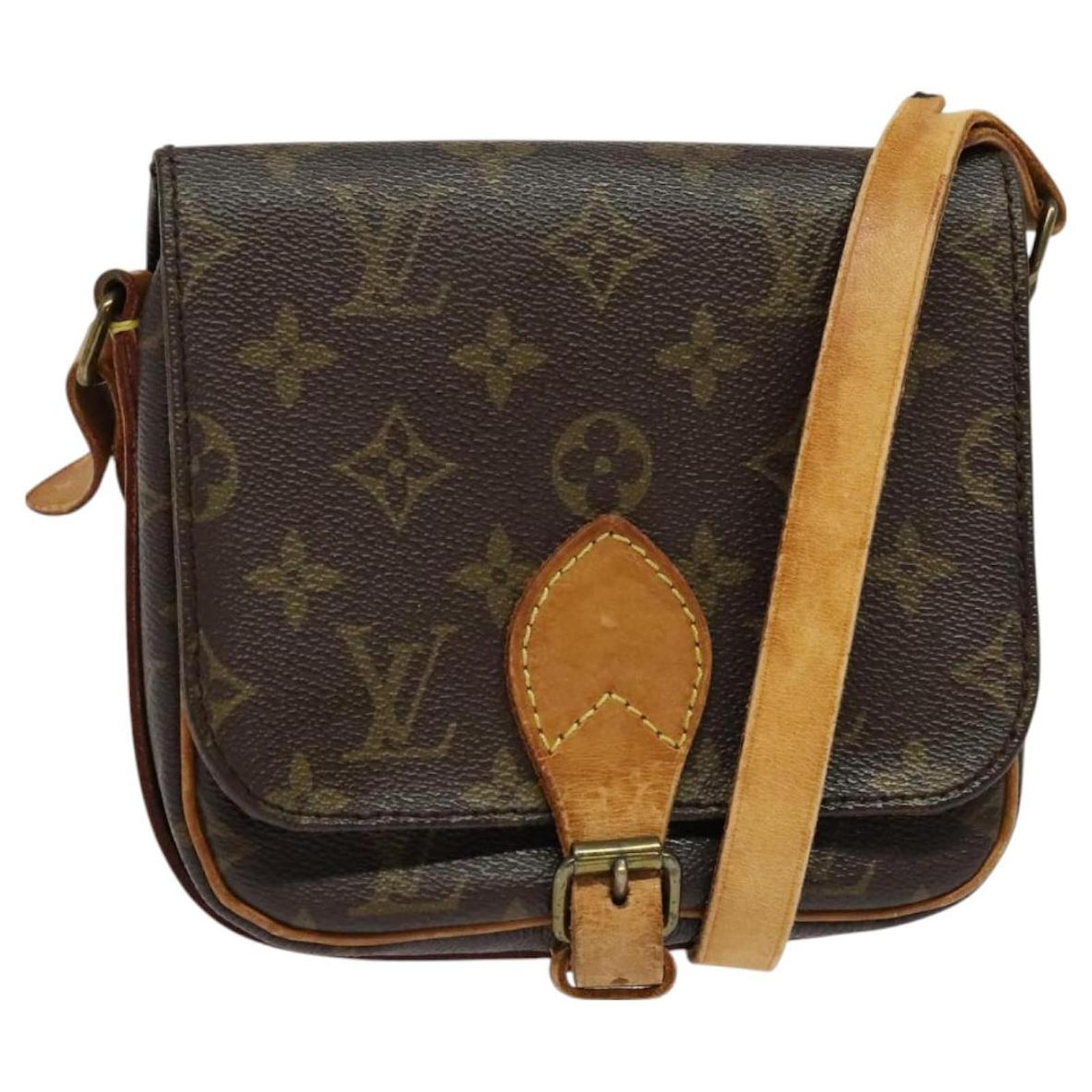 LOUIS VUITTON Monogram Cartouchiere PM Shoulder Bag M51254 LV Auth 125793 Cloth  ref.2325408