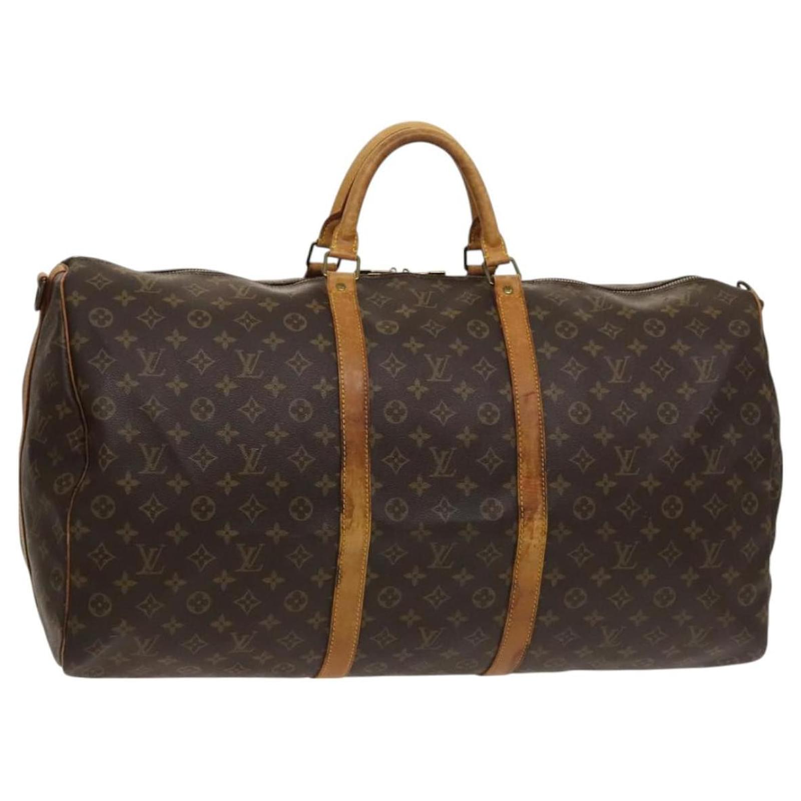 LOUIS VUITTON Monogram Keepall Bandouliere 60 Boston Bag M41412 LV Auth 122076 Cloth  ref.2325362
