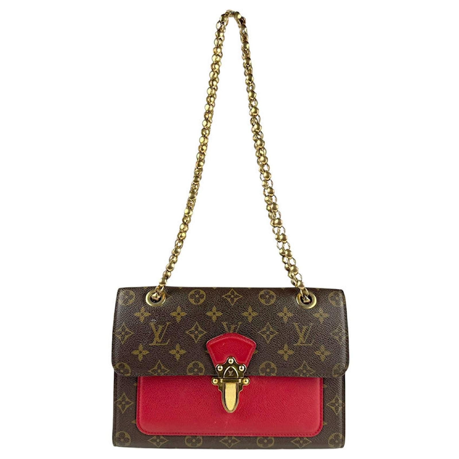 Louis Vuitton Monogram Victoire Shoulder Bag Fuschia Patent leather  ref.2325303