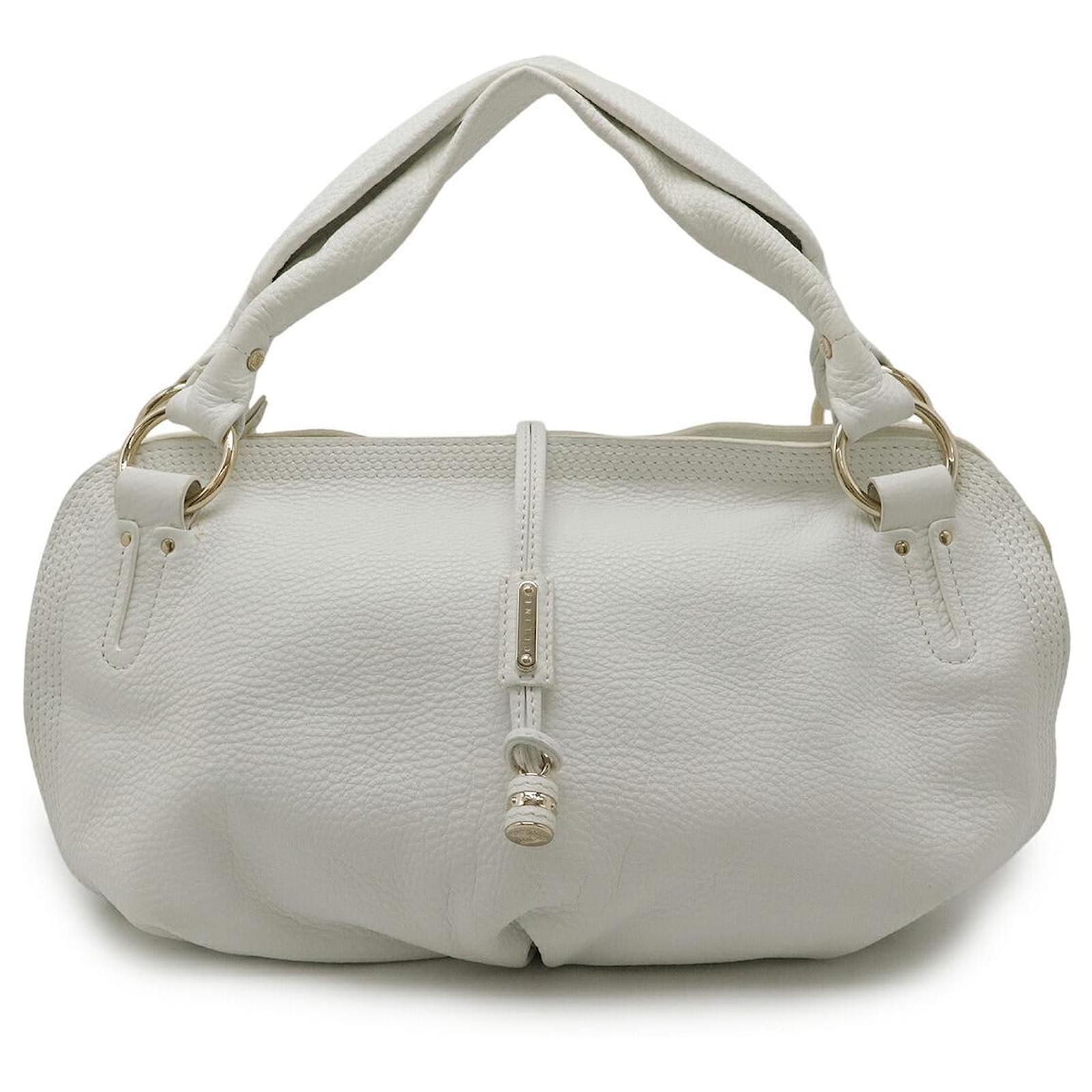 Céline Celine Bittersweet Leather Shoulder Bag White  ref.2323148
