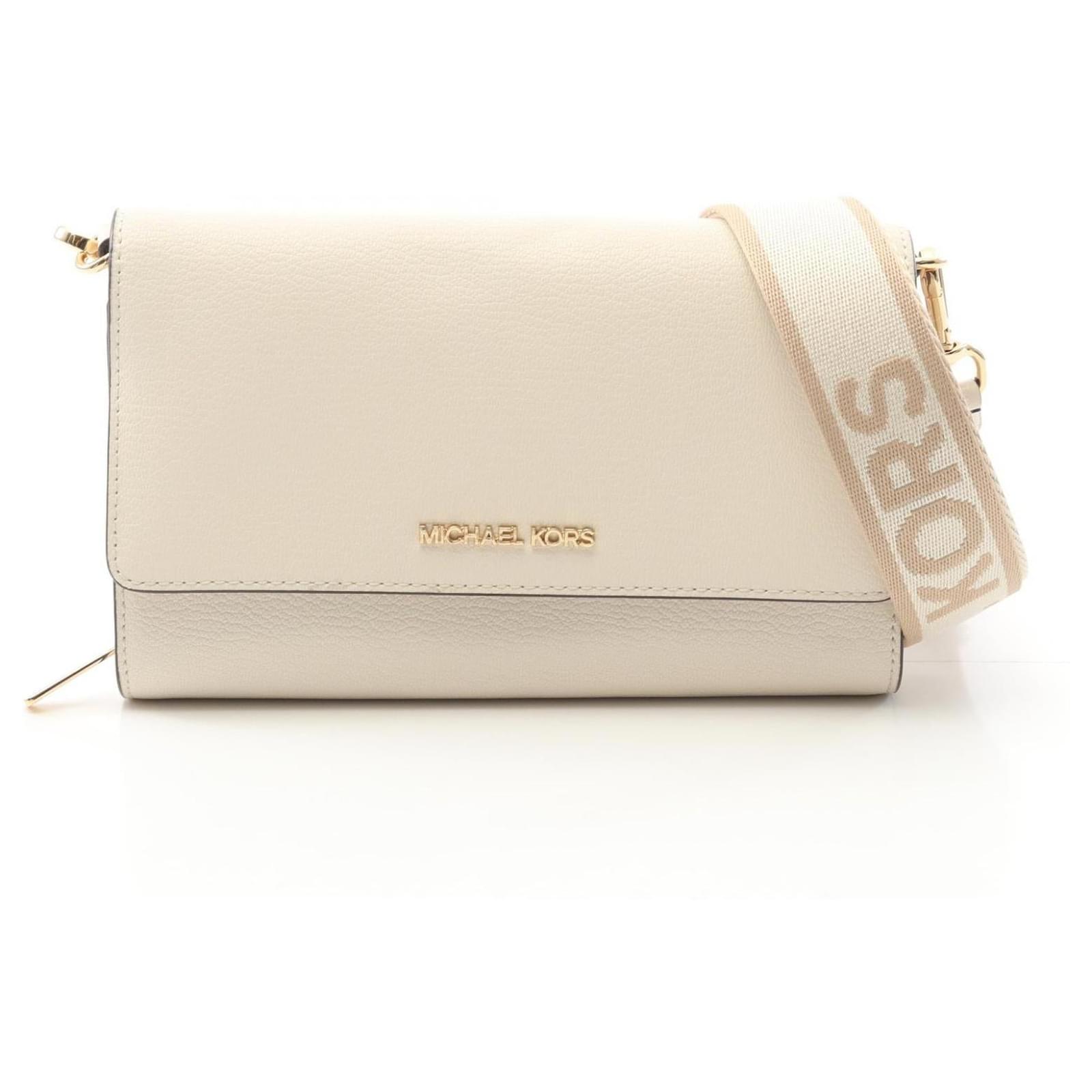 Michael Kors JET SET ITEM Leather 2way Shoulder Bag White  ref.2323111