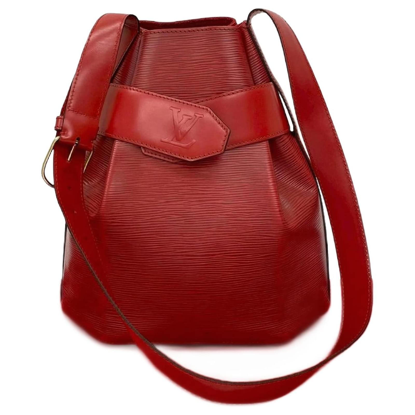 Louis Vuitton Sac Depaul Epi Shoulder Bag Red Leather  ref.2323094