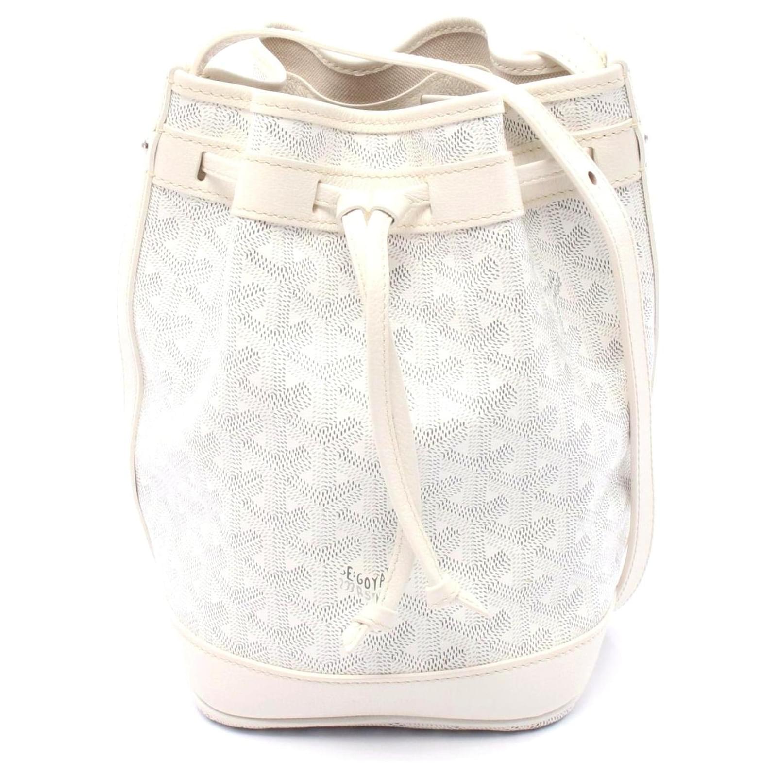 Goyard Petit Flot Shoulder Bag PVC Leather White Cloth  ref.2323080