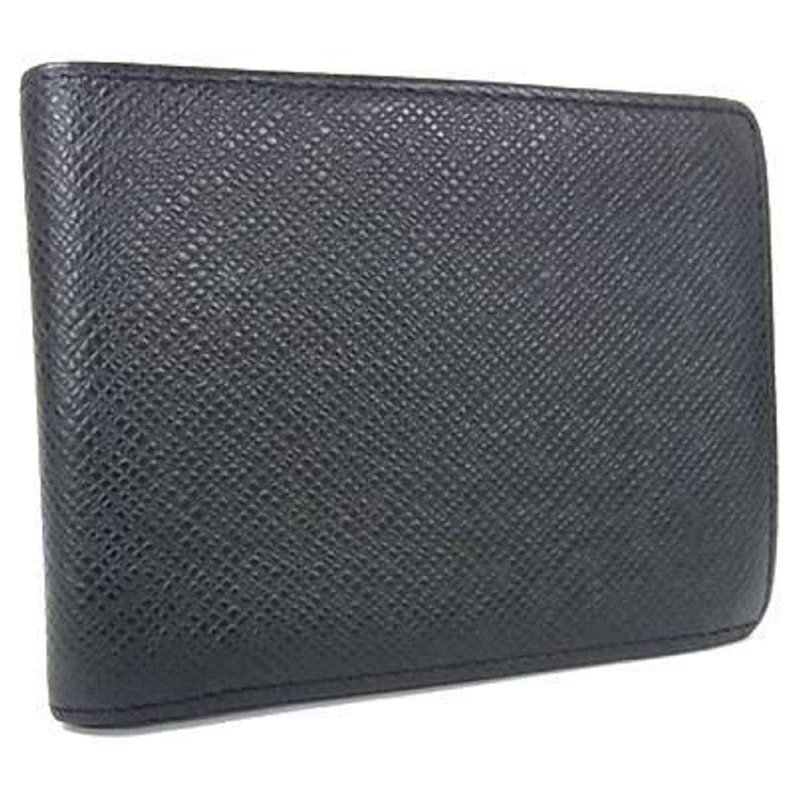 Louis Vuitton Bi-fold Wallet in Ardoise Black Grey Leather  ref.2322915