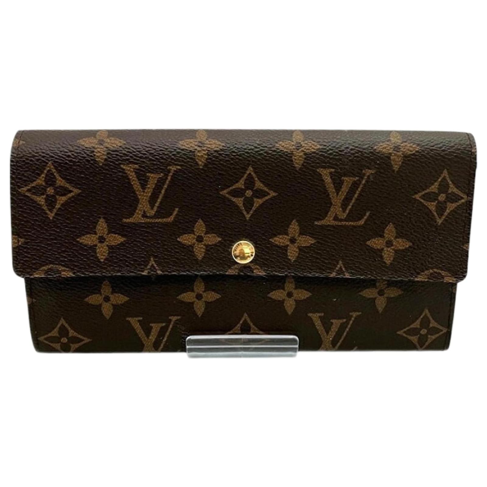 Louis Vuitton Monogram Portefeuille Sarah Long Wallet Brown Patent leather  ref.2322695
