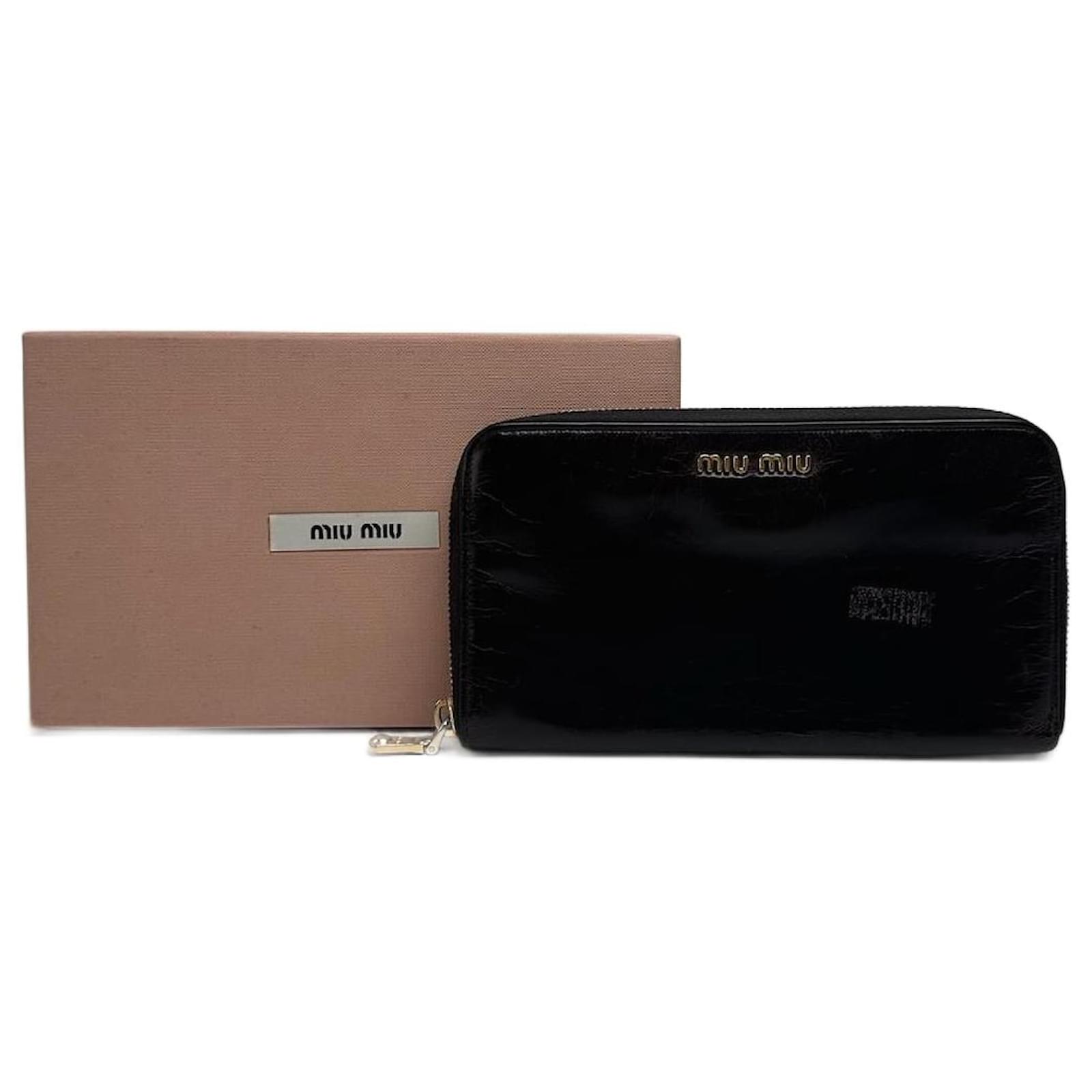 Vintage Miu Miu Leather wallet purple  ref.2322605