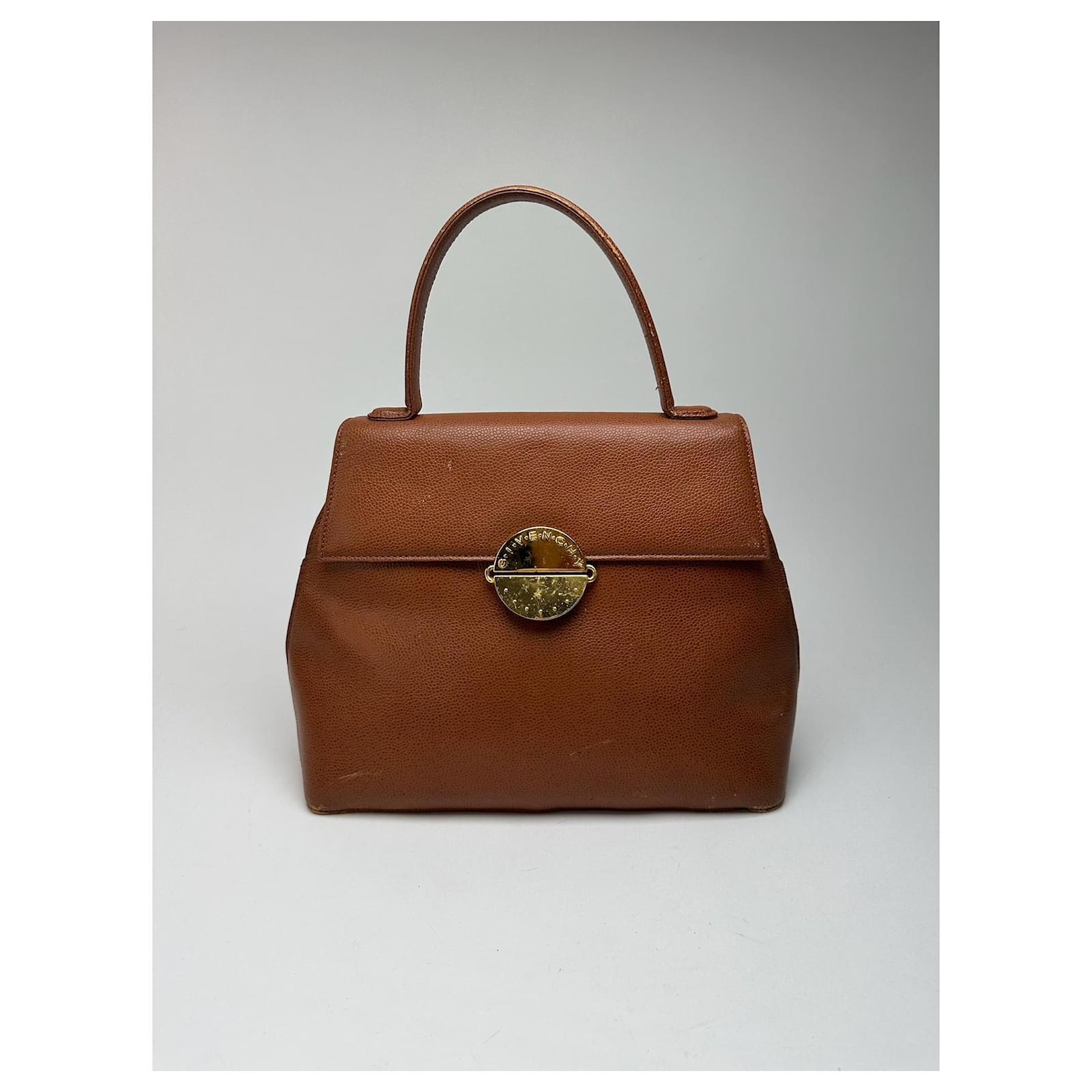 Vintage Givenchy Leather bag brown  ref.2322595