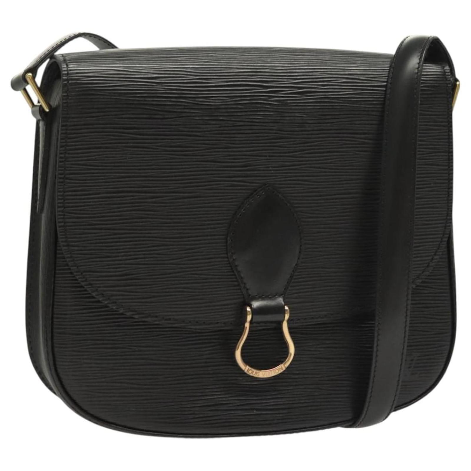 LOUIS VUITTON Epi Saint Cloud GM Shoulder Bag Black Noir M52192 LV Auth 129134 Leather  ref.2322525