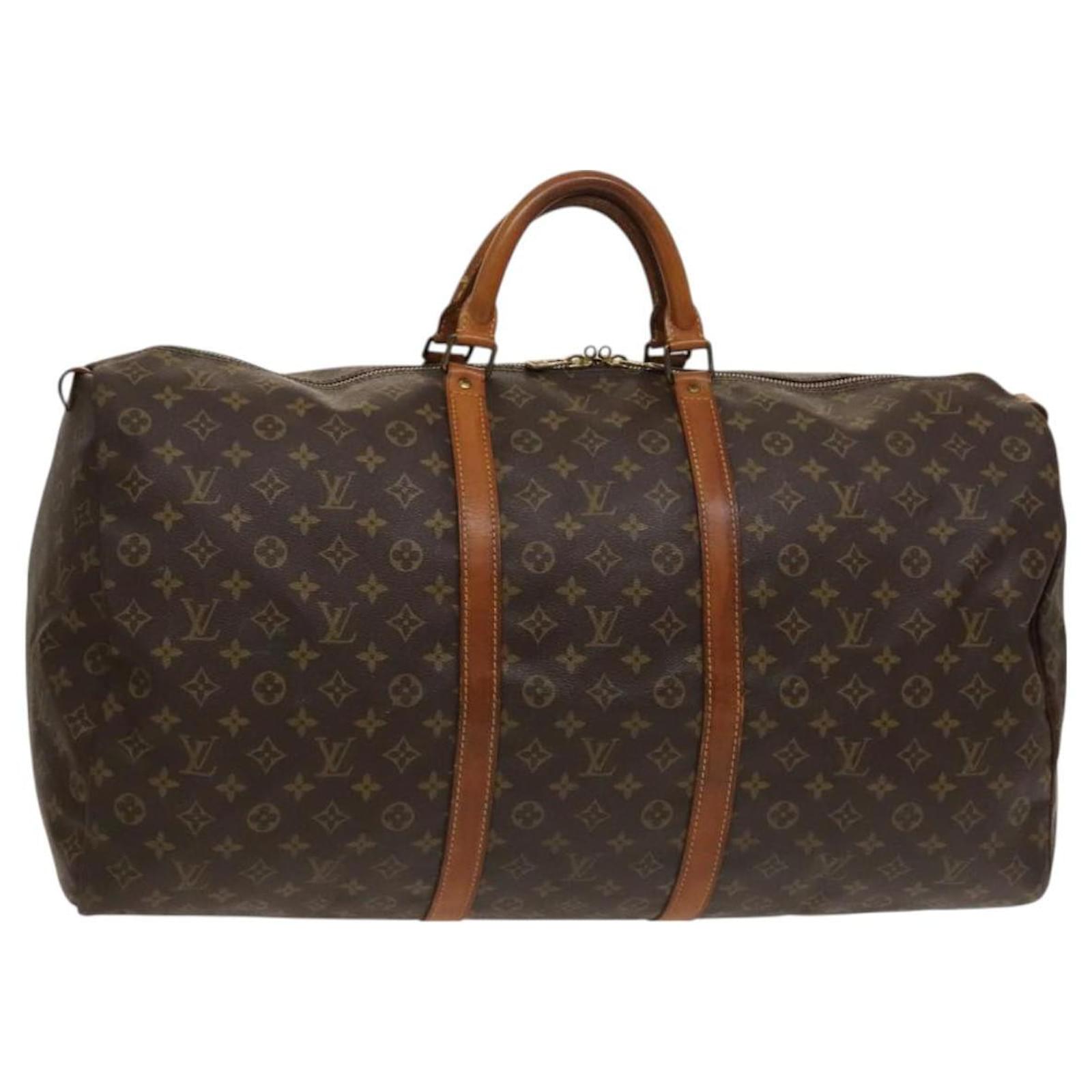 LOUIS VUITTON Monogram Keepall 60 Boston Bag M41422 LV Auth 126547 Cloth  ref.2322522