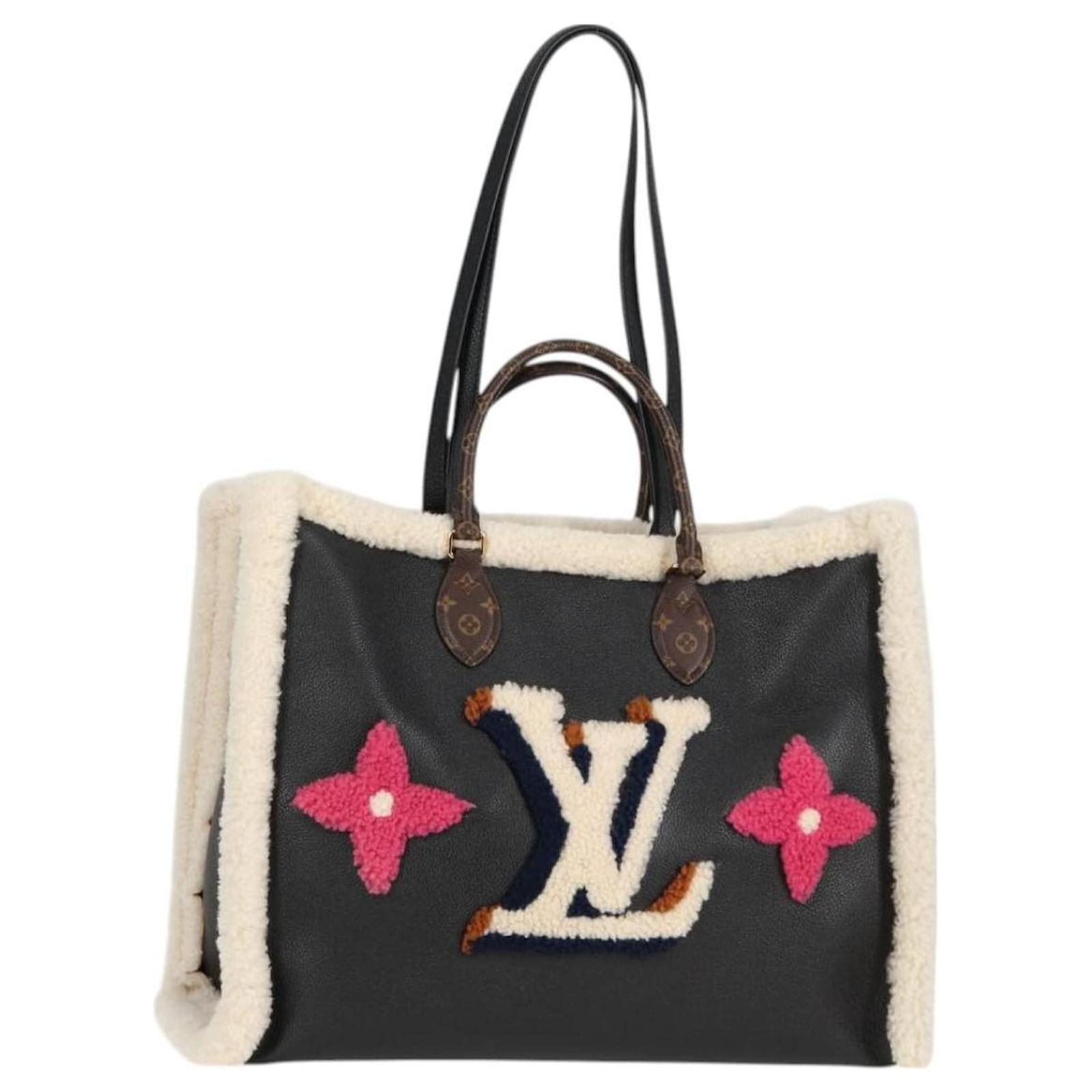 LOUIS VUITTON Monogram Shearing On The Go GM Tote Bag M56958 LV Auth 124652S Cloth  ref.2322410