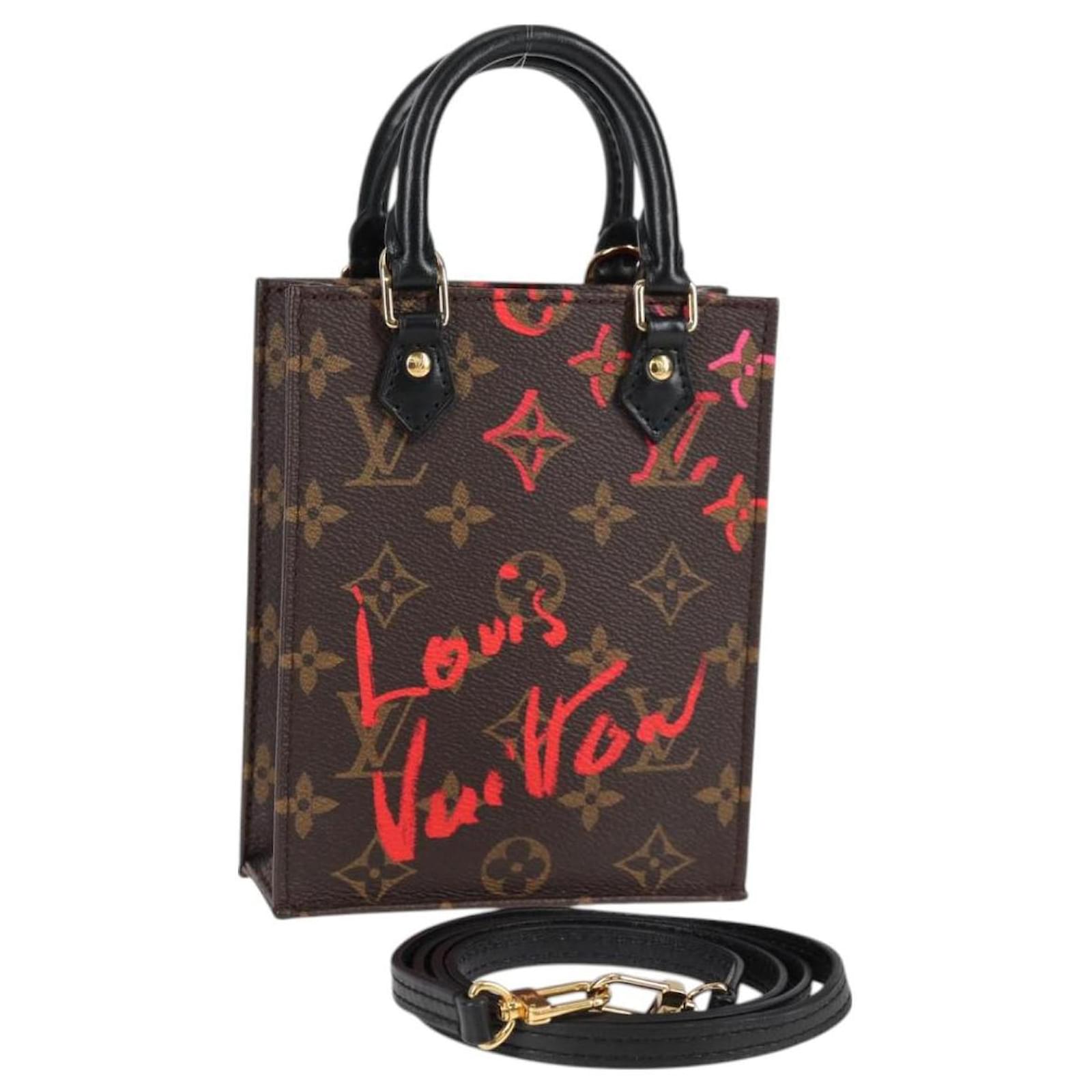 LOUIS VUITTON Monogram Fall In Love Petit Sac Plat Bag 2way M80839 Auth MX401SM Cloth  ref.2322392