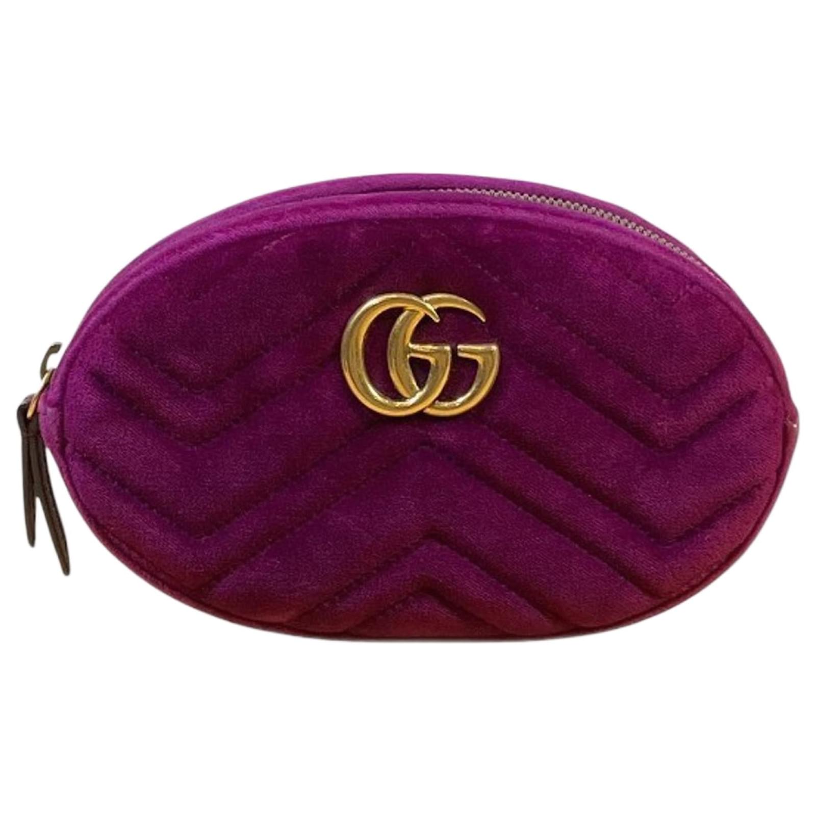 Gucci GG Marmont Purple Fanny Pack Leather  ref.2322350