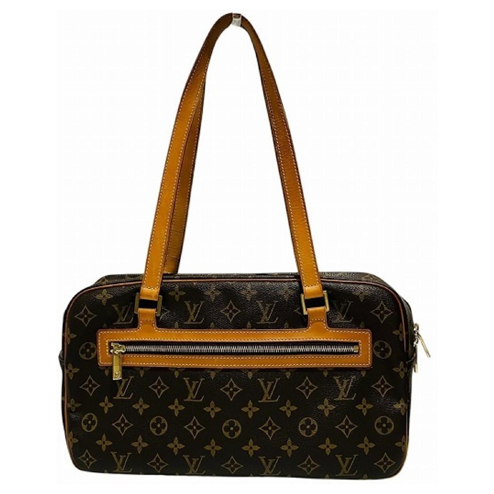 Louis Vuitton Monogram Cite GM Handbag Brown Patent leather  ref.2322351