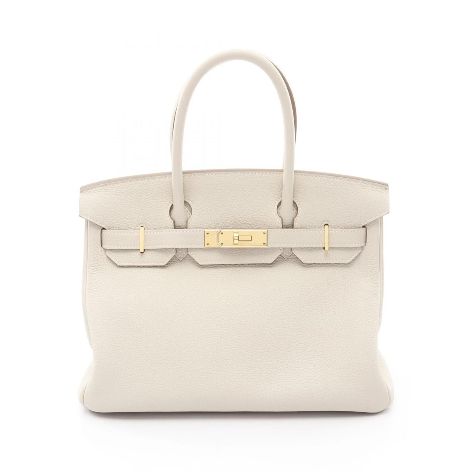 Hermès Hermes Birkin 30 Handbag in Ivory Cream Leather  ref.2322295