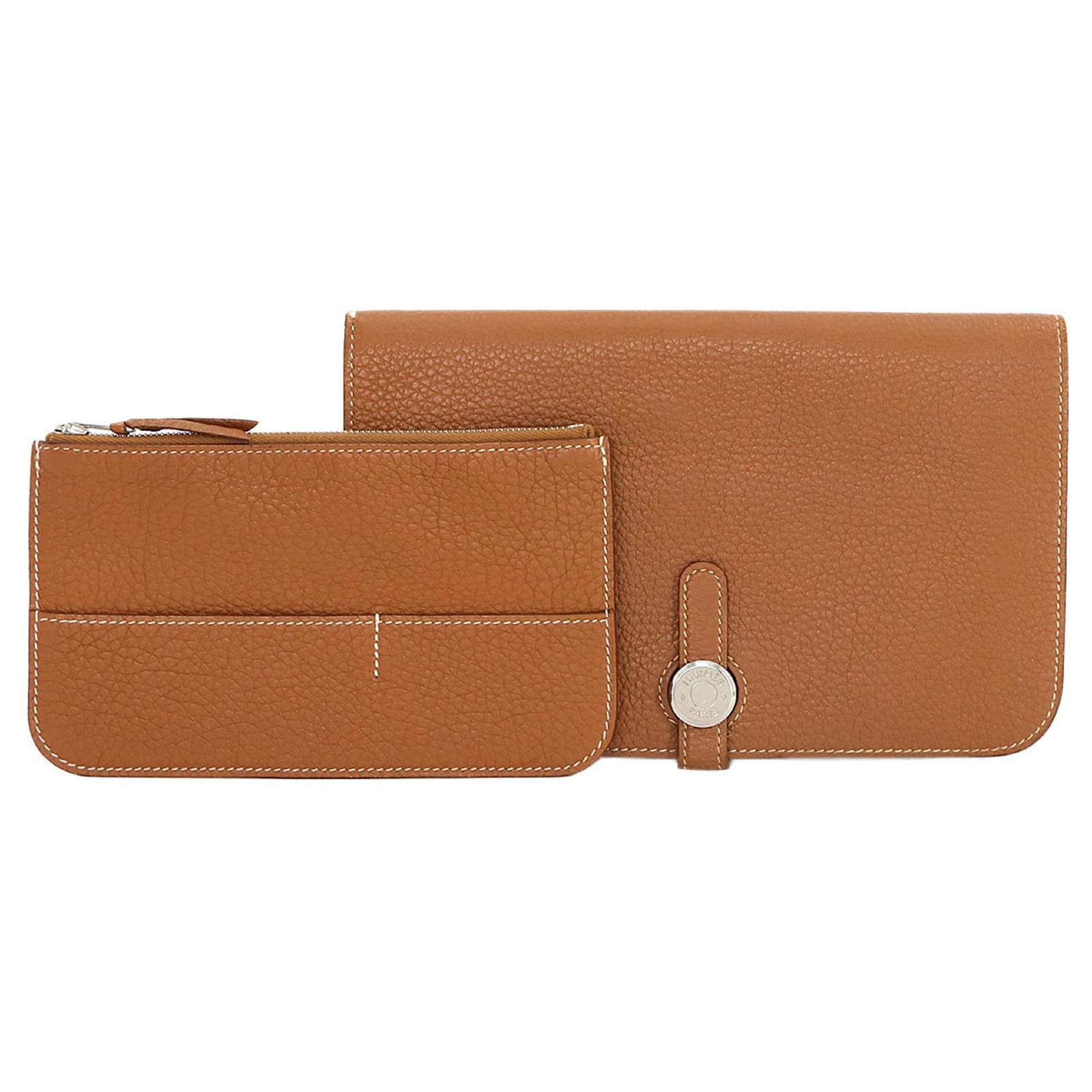 Hermès Hermes Dogon GM Bi-fold Long Wallet Leather  ref.2322233