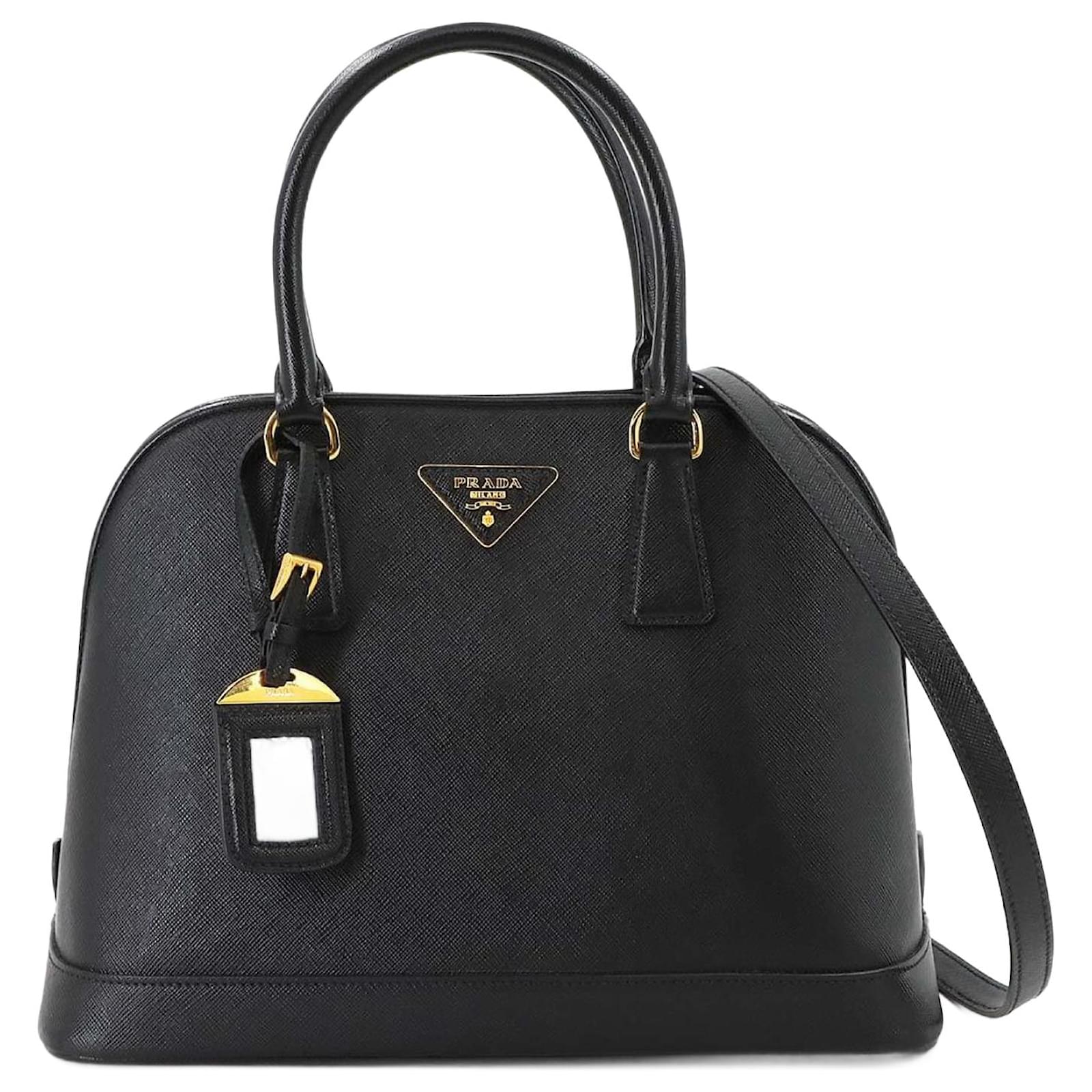 Prada Saffiano Leather Handbag Black  ref.2322229