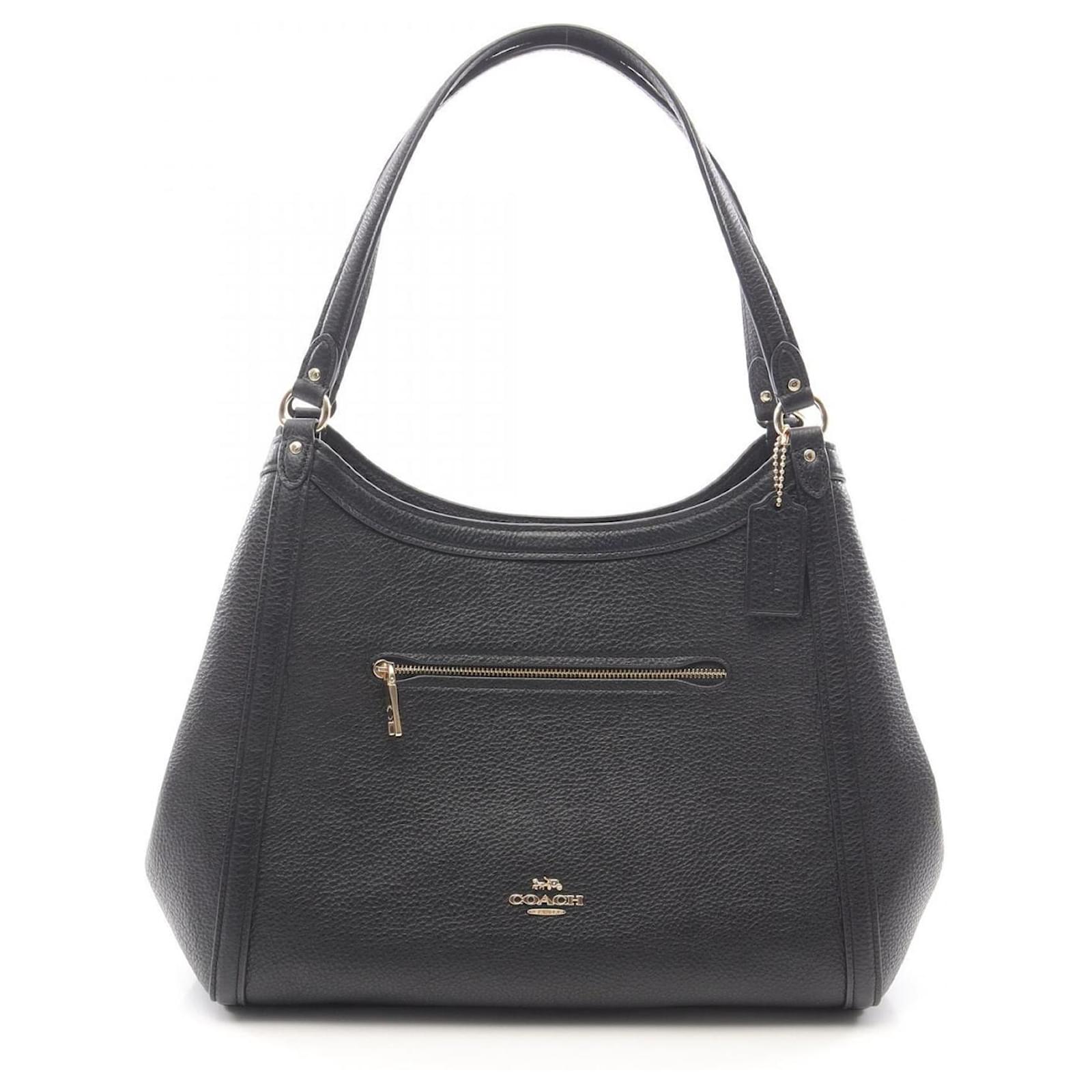 Coach Christy Shoulder Bag Black Leather  ref.2322209