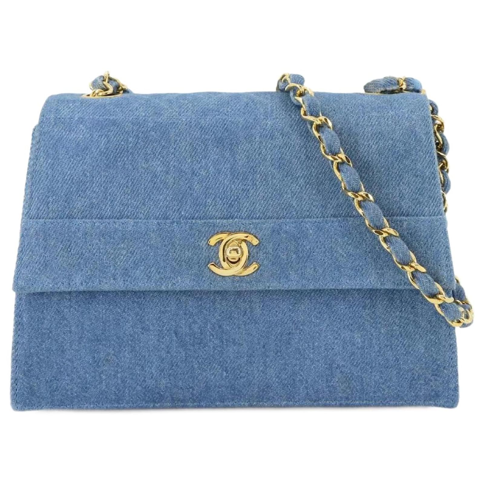 Chanel Denim Blue Chain Shoulder Bag  ref.2321926