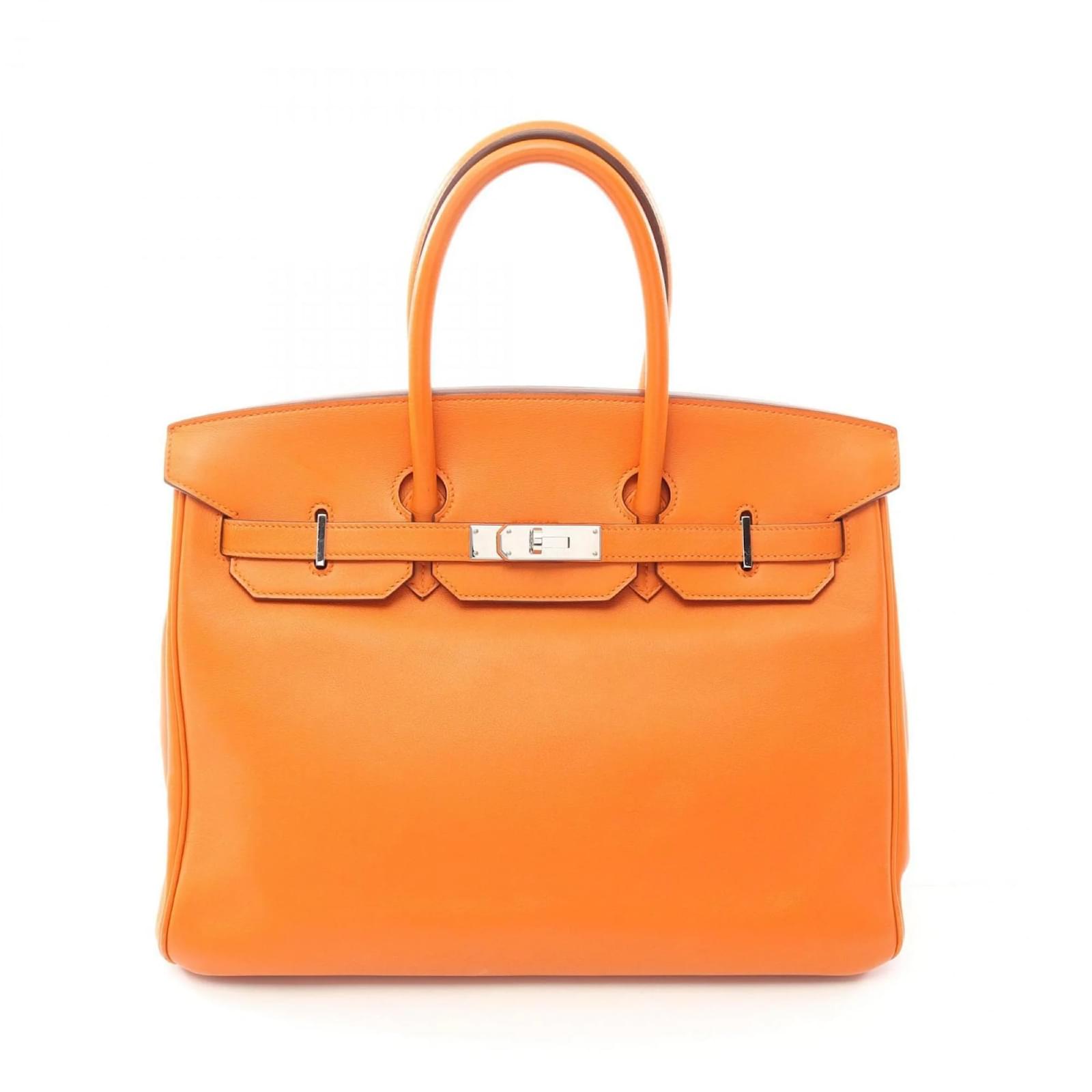 Hermès Hermes Birkin 35 Handbag in Orange Swift Leather  ref.2321898