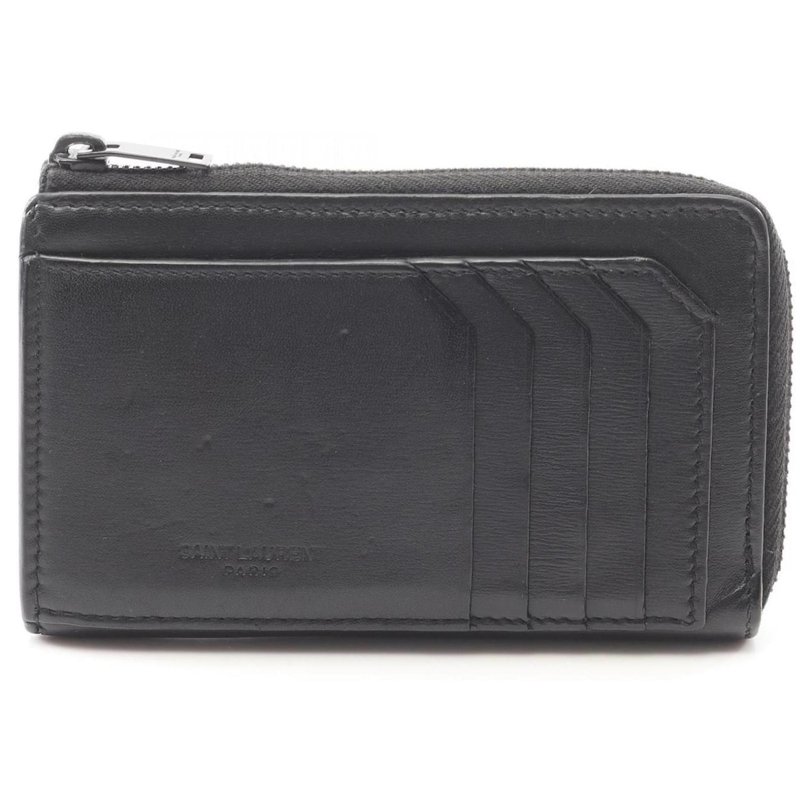 Saint Laurent Black Leather Bi-Fold Wallet  ref.2321848