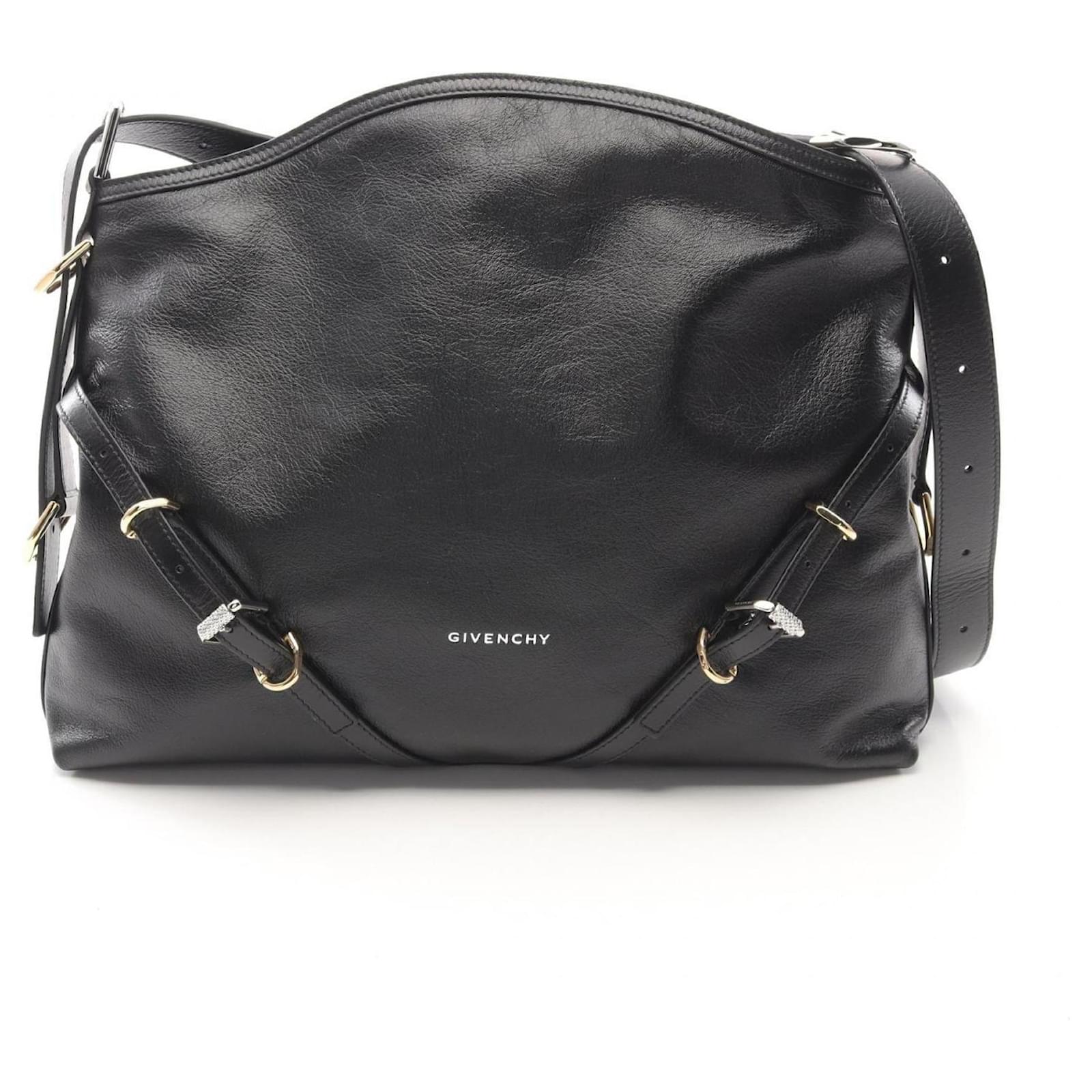 Givenchy VOYOU Medium Shoulder Bag Black Leather  ref.2321820