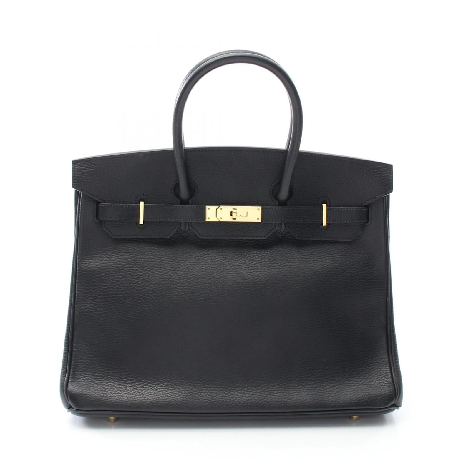 Hermès Hermes Birkin 35 Handbag in Black Ardennes Leather  ref.2321780
