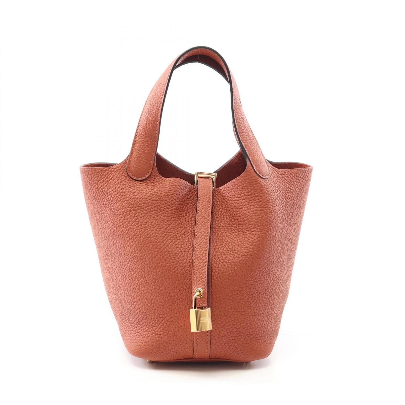 Hermès Hermes Picotin Lock PM Handbag Brown Leather  ref.2321773