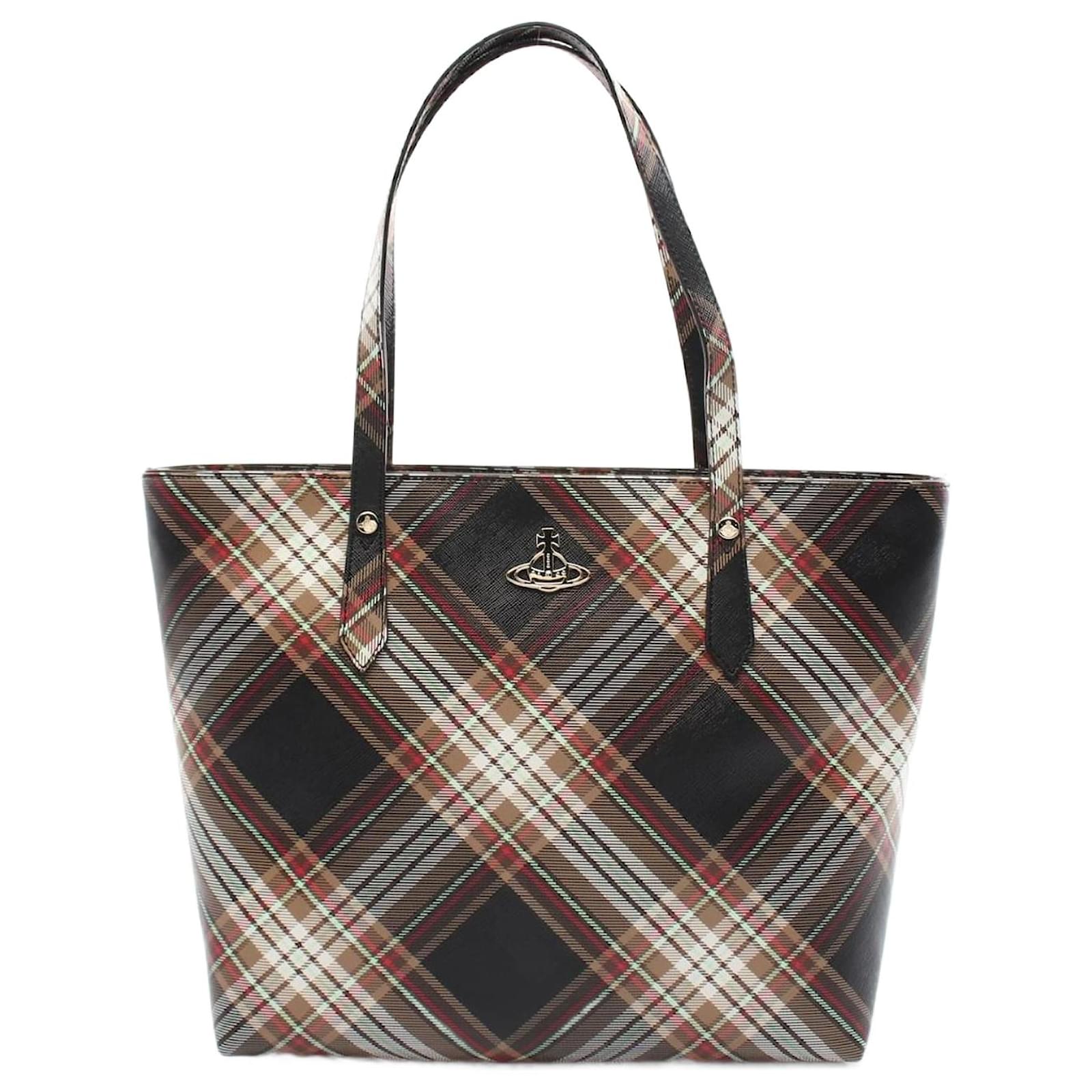 Vivienne Westwood Red Label SHOPPER Faux Leather Tote Bag Black Plastic  ref.1687646