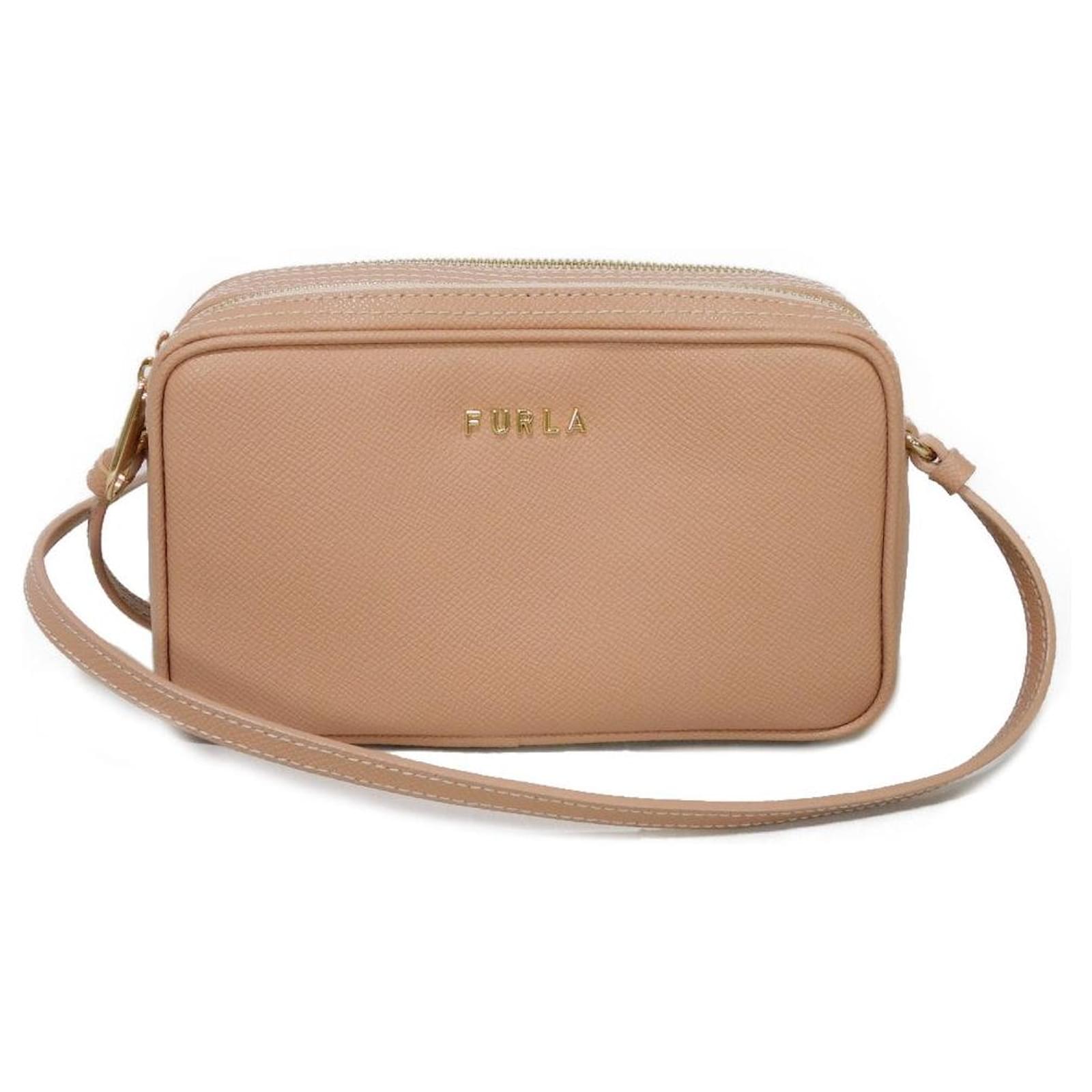 Furla Lily XL Crossbody Pouch Pink Leather  ref.2321373