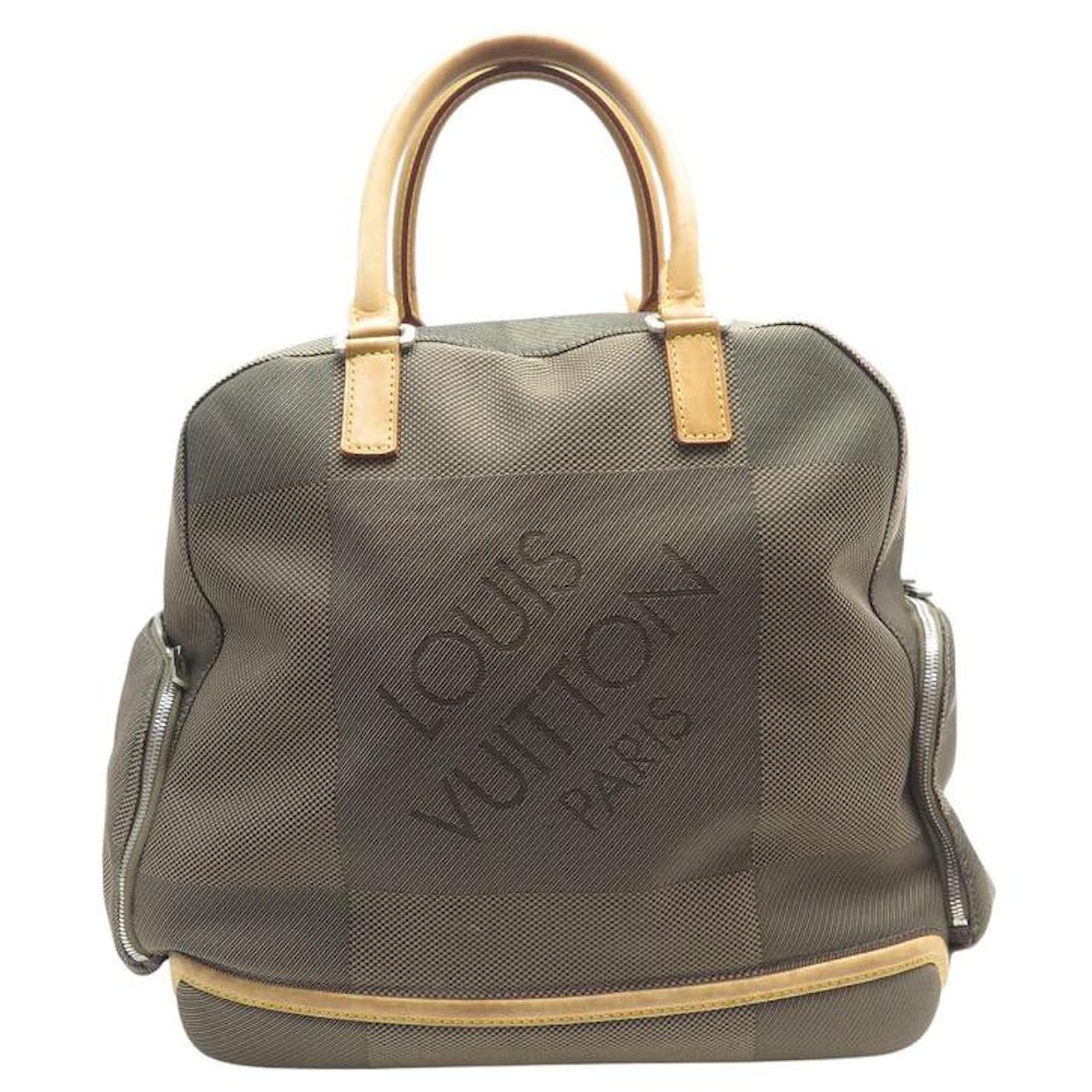 WEEKEND TRAVEL BAG LOUIS VUITTON DAMIER GEANT AVENTURIER PURSE Grey Cloth  ref.2192310