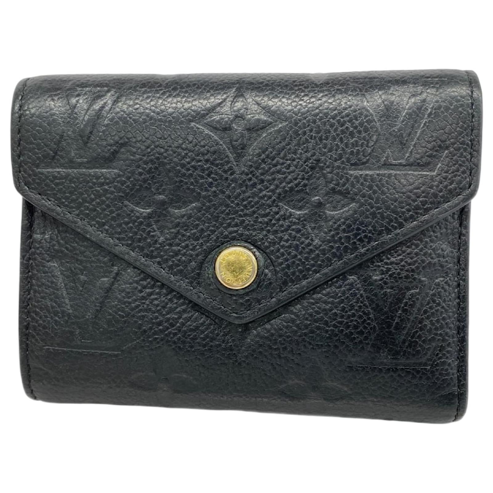 Louis Vuitton Monogram Empreinte Wallet Black  ref.2321284