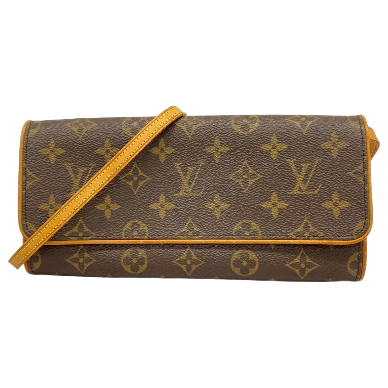 Louis Vuitton Monogram Pochette Twin GM Shoulder Bag Brown  ref.2321277