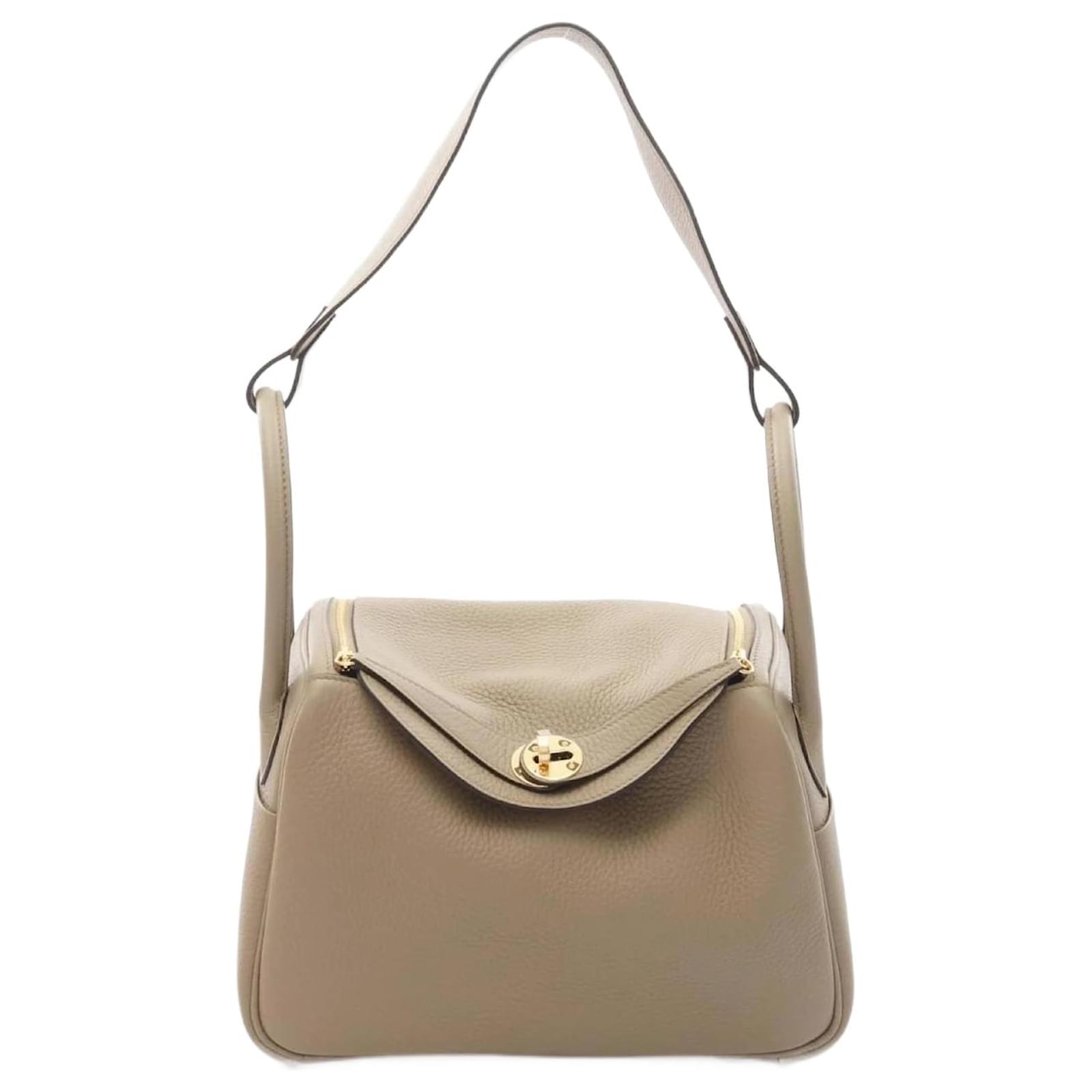 Hermès Hermes Lindy 26 Beige Marfa Shoulder Bag Leather  ref.2321157