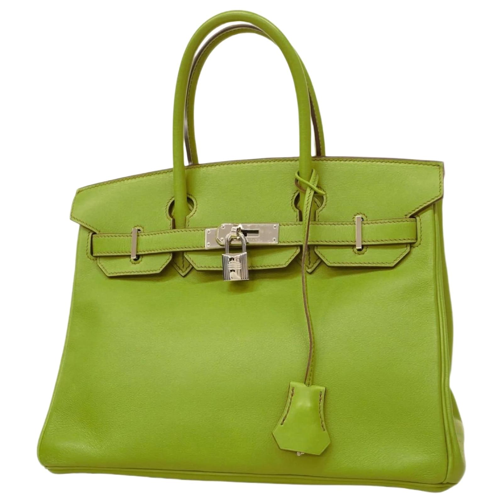 Hermès Hermes Birkin 30 Handbag in Anis Green Leather  ref.2321152