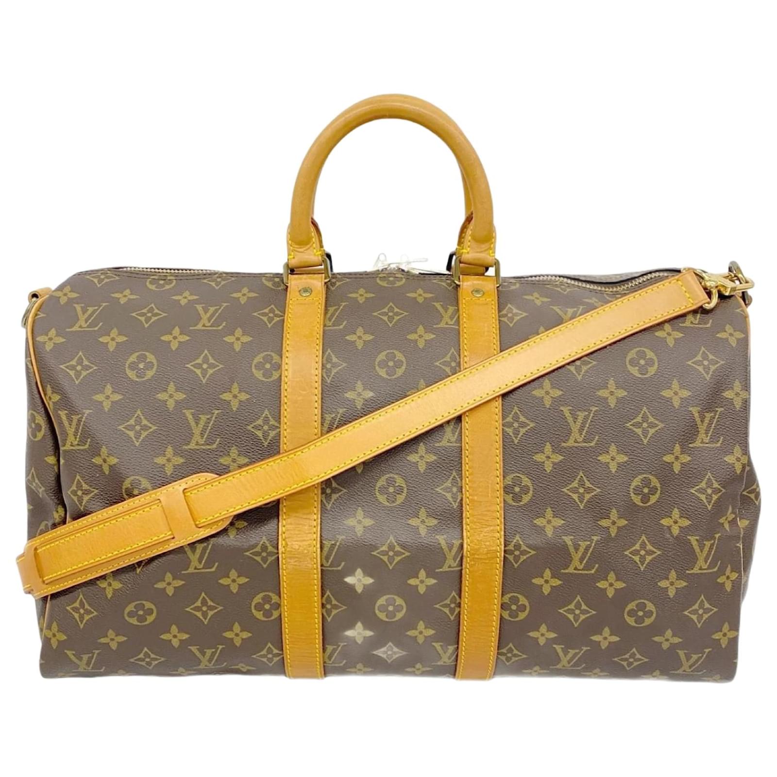 Louis Vuitton Monogram Keepall Bandouliere 45 Brown  ref.2321150