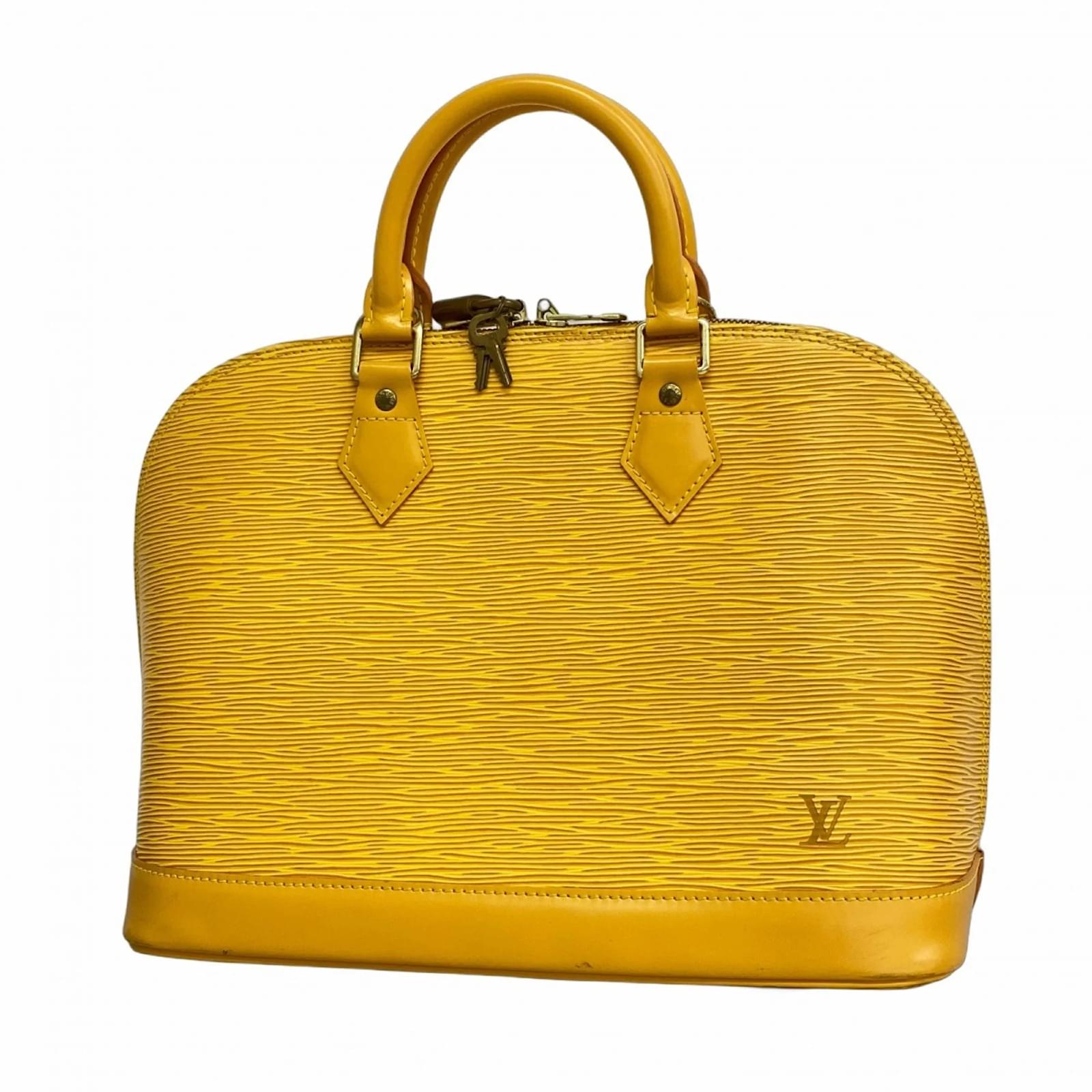 Louis Vuitton Epi Alma Handbag in Jaune Yellow  ref.2321105
