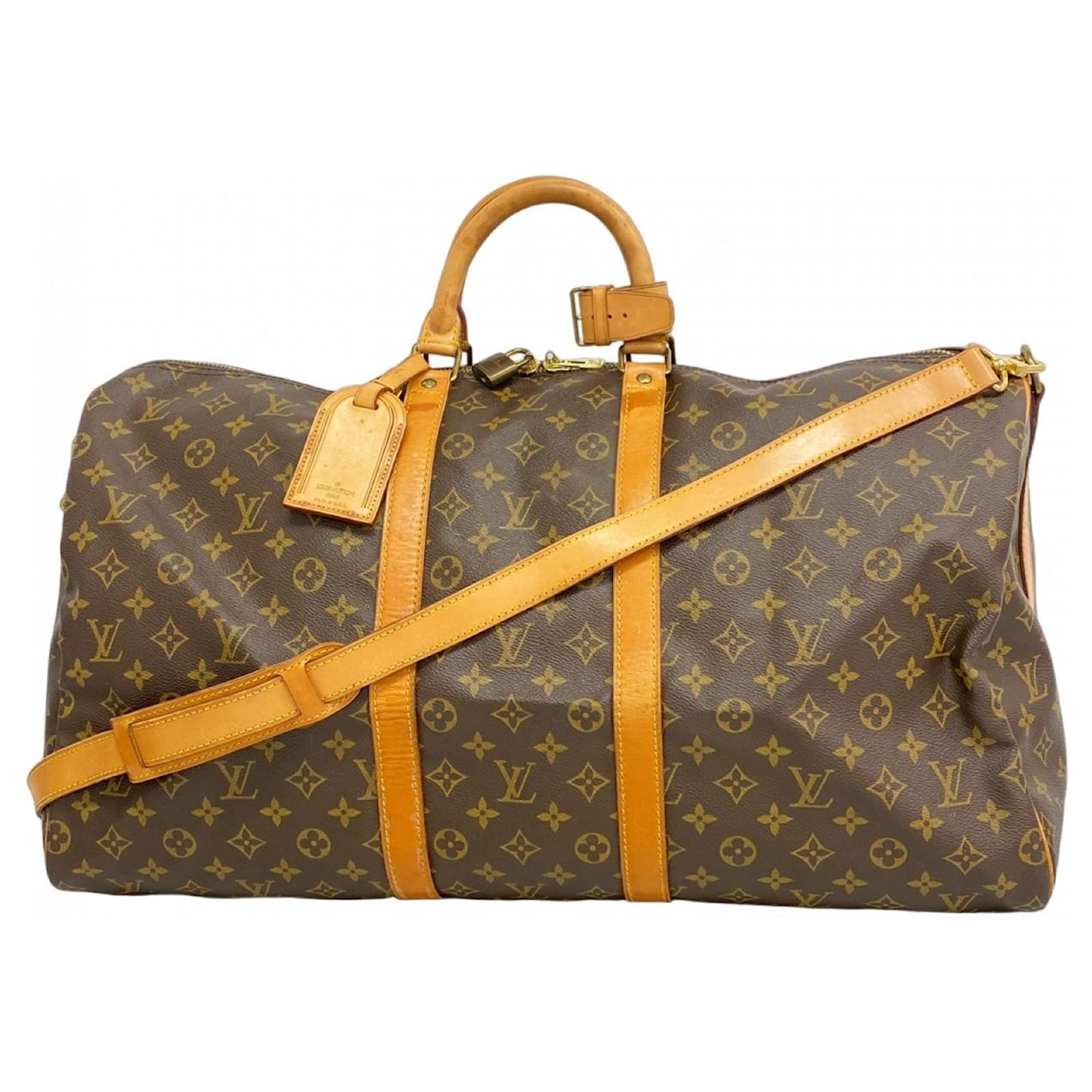 Louis Vuitton Monogram Keepall Bandouliere 55 Brown  ref.2321013