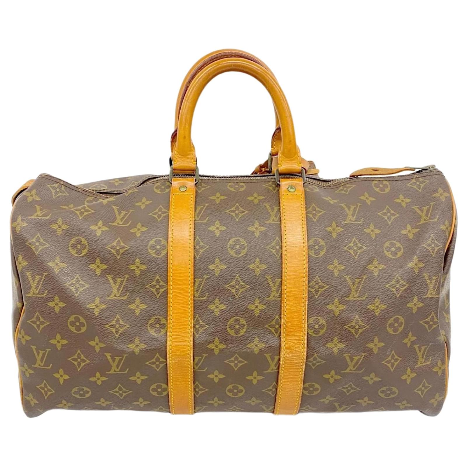 Louis Vuitton Monogram Keepall 45 Boston Bag Brown  ref.2320949