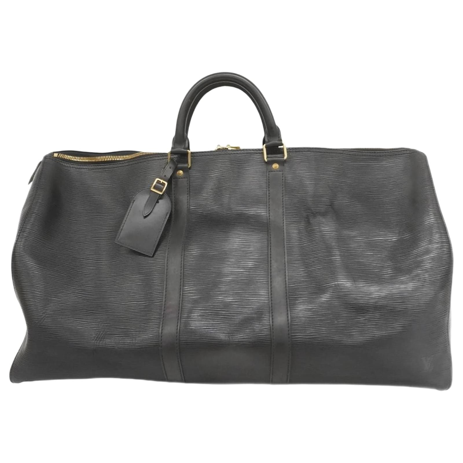 Louis Vuitton Epi Keepall 55 Boston Bag Black  ref.2320943