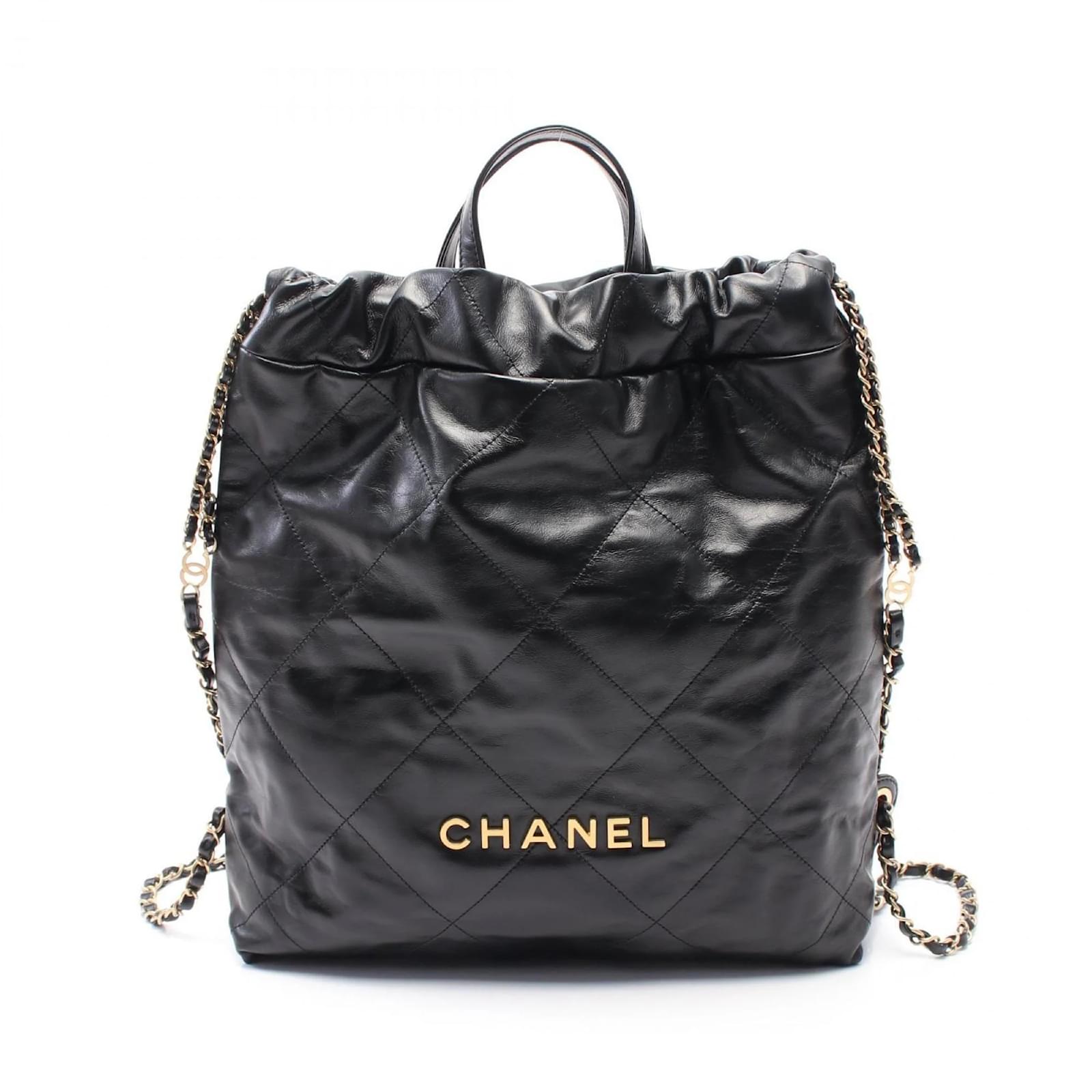 Chanel 19 Disneuf Matelasse Backpack Black Leather  ref.2320894