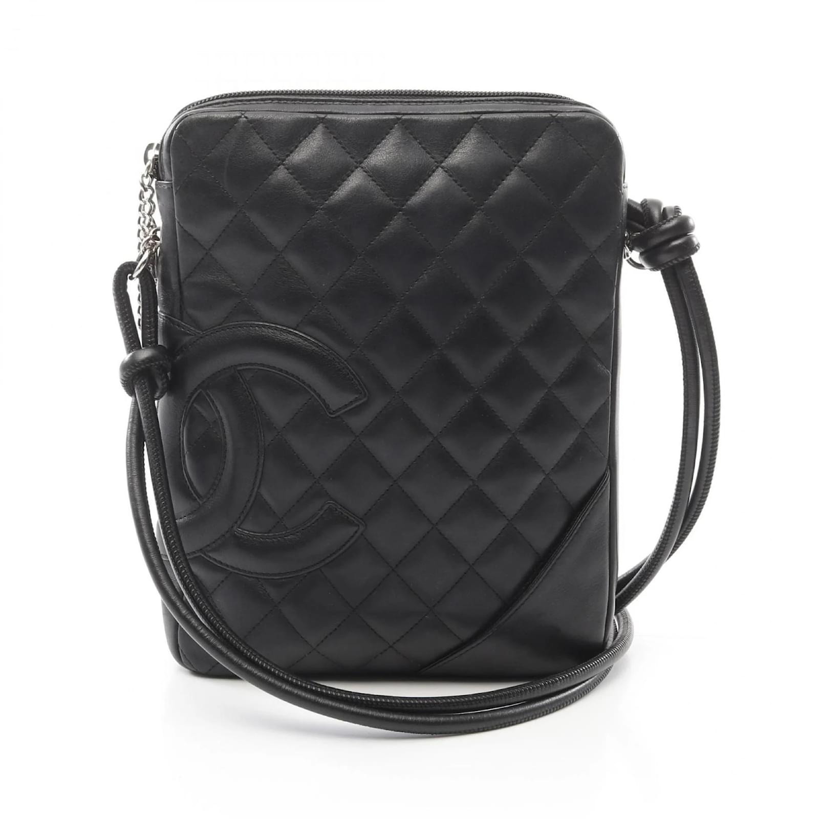 Chanel Cambon Line Shoulder Bag Black Leather  ref.2320863