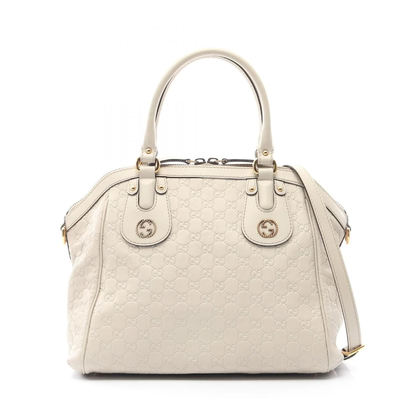 Gucci Scarlet Guccissima Handbag Cream Leather  ref.2320807