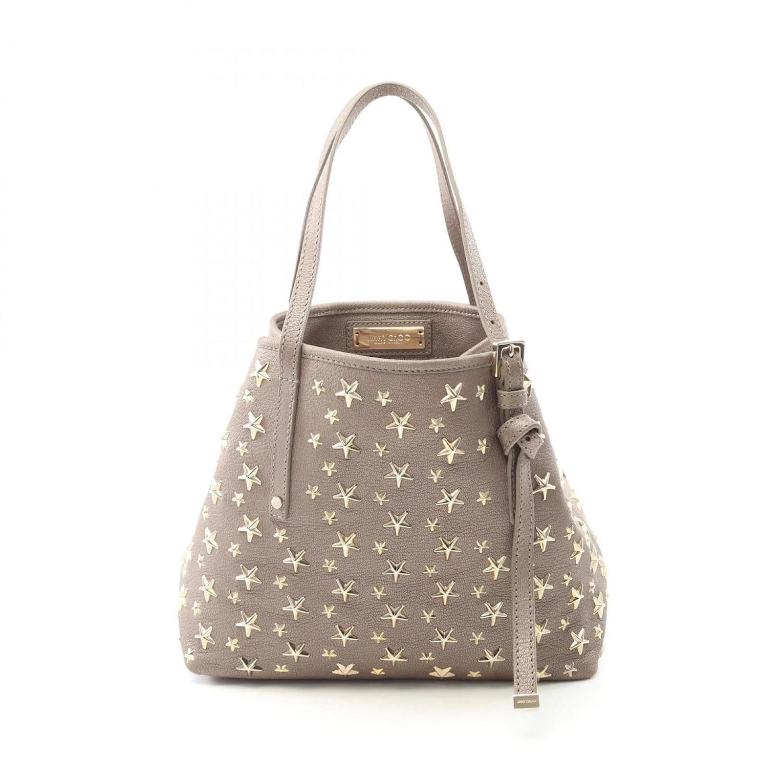Jimmy Choo Sasha S Tote Bag Beige Leather  ref.2320769