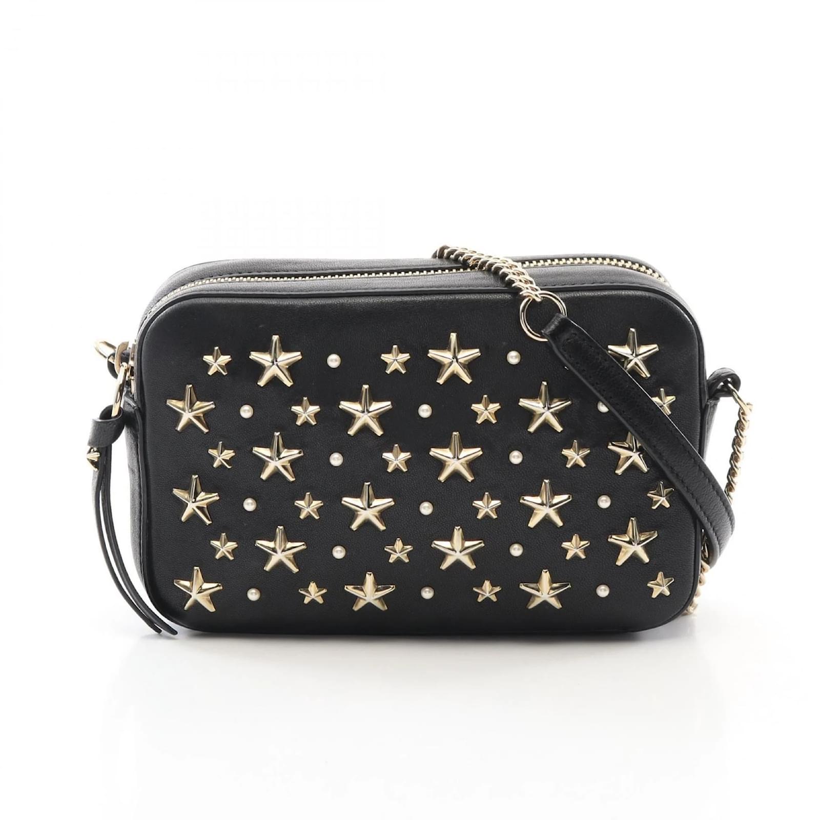 Jimmy Choo Black Leather Shoulder Bag  ref.2320711