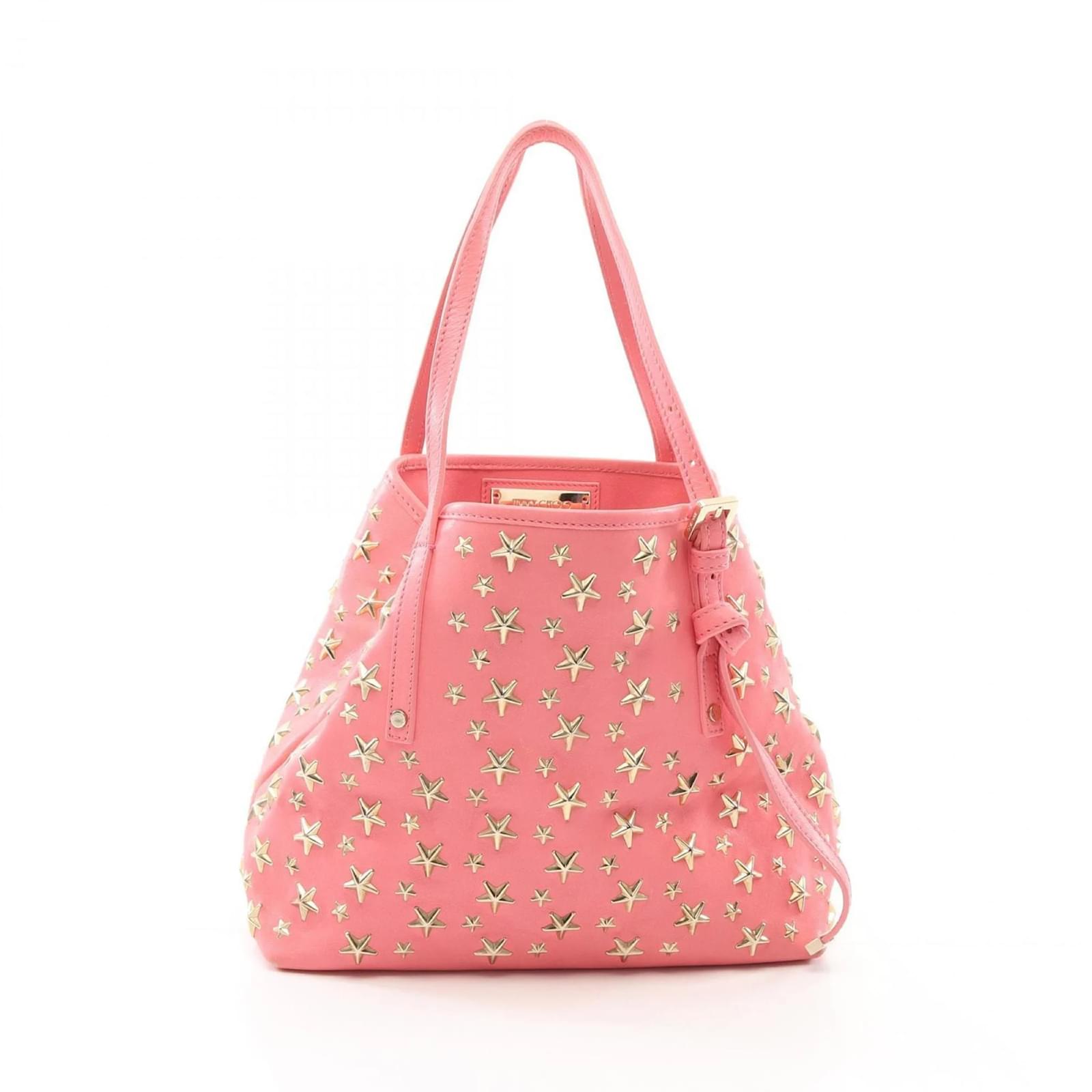 Jimmy Choo Sasha S Leather Tote Bag Pink  ref.2320699