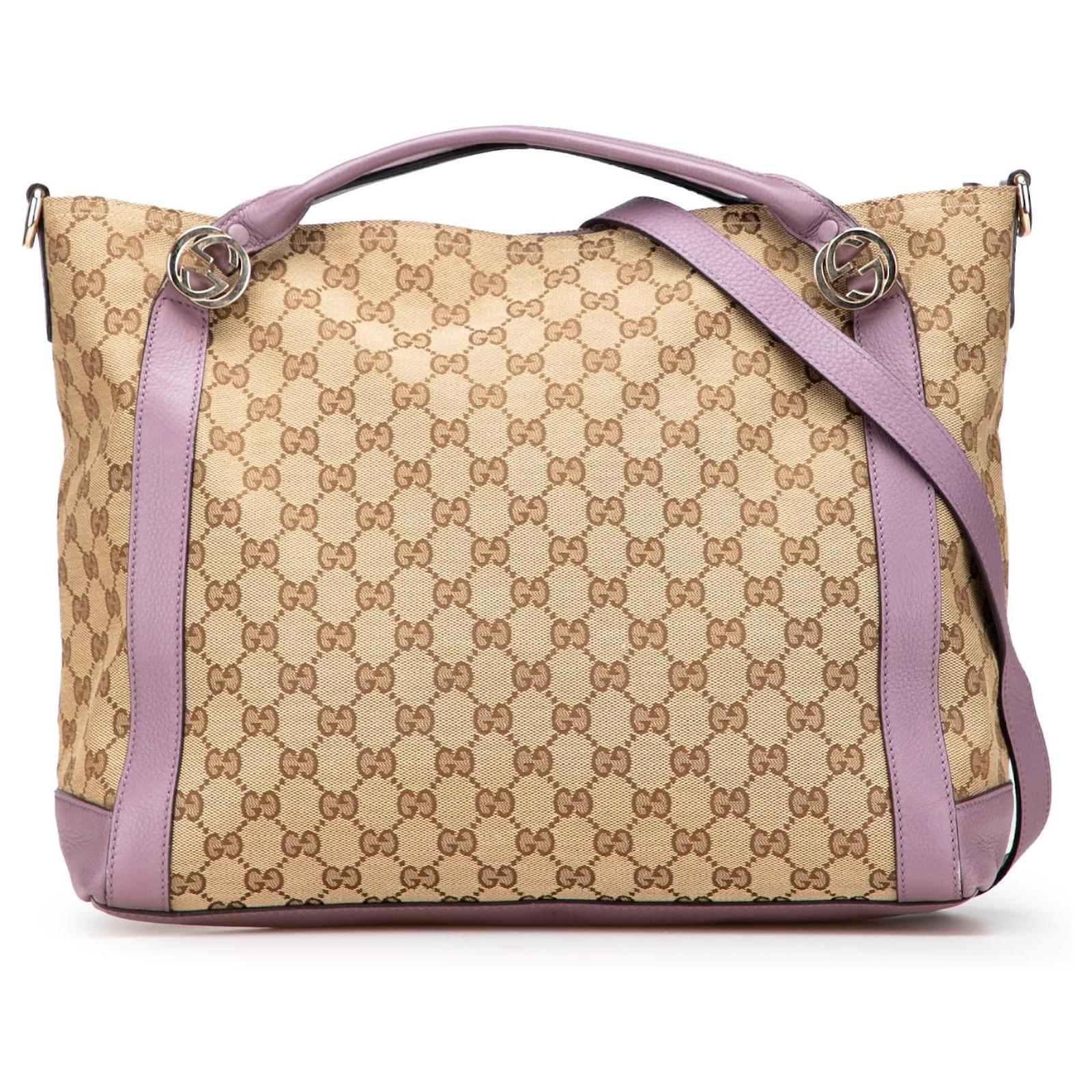 Gucci Brown GG Canvas Miss GG Satchel Pony-style calfskin Cloth  ref.2320663