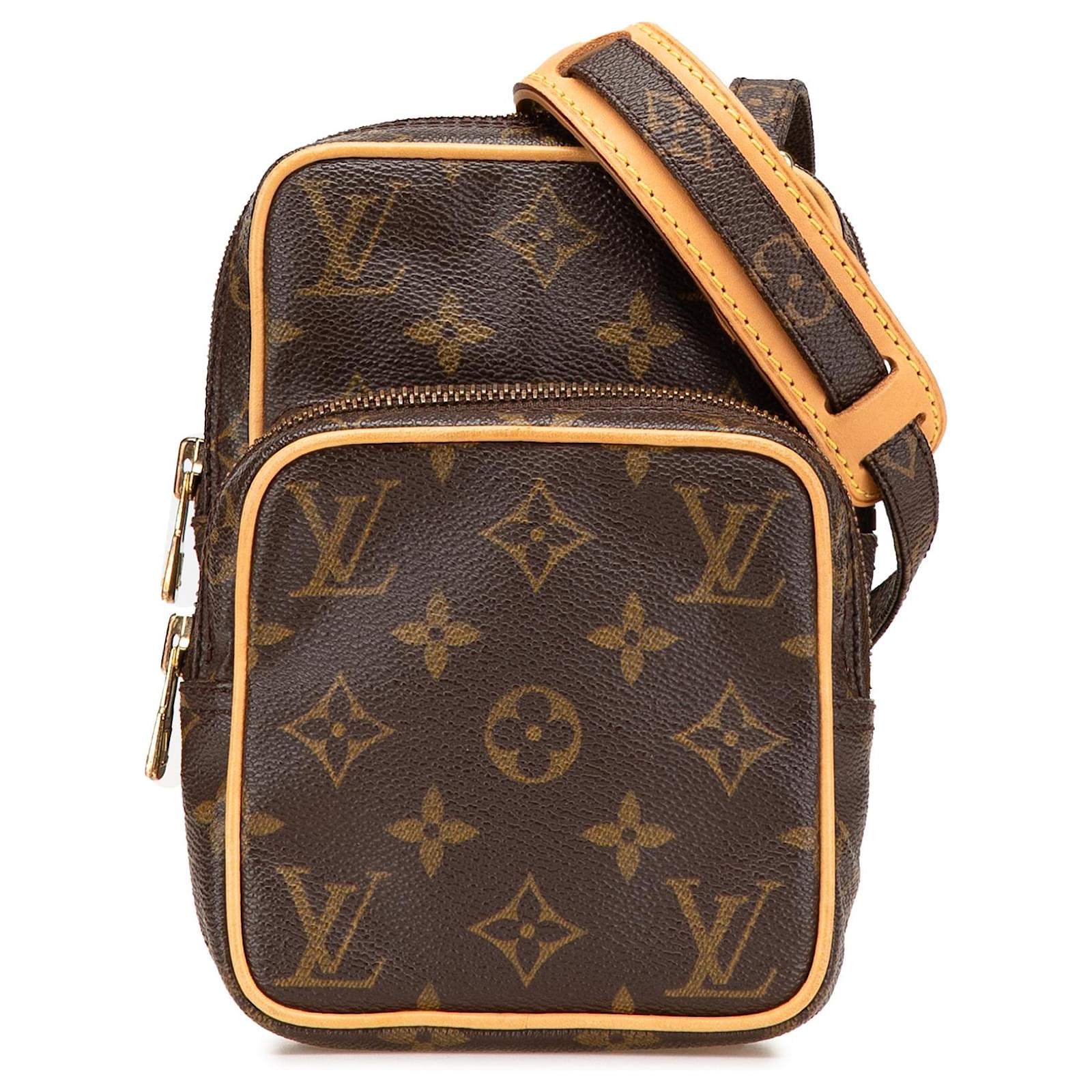 Louis Vuitton Brown Monogram Mini Amazone Leather Cloth  ref.2320648