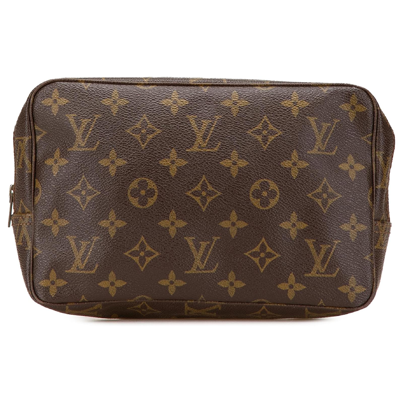 Louis Vuitton Brown Monogram Trousse Toilette 23 Cloth  ref.2320585