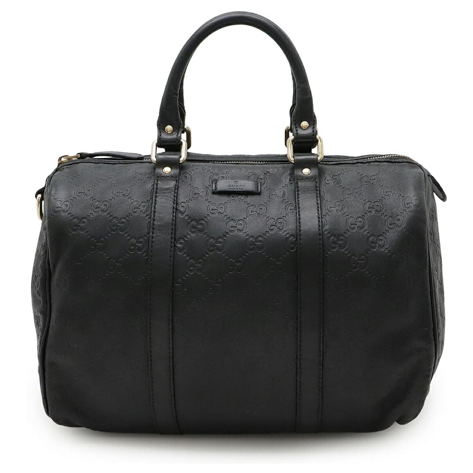 Gucci Guccissima PVC Handbag Black Leather  ref.2324019